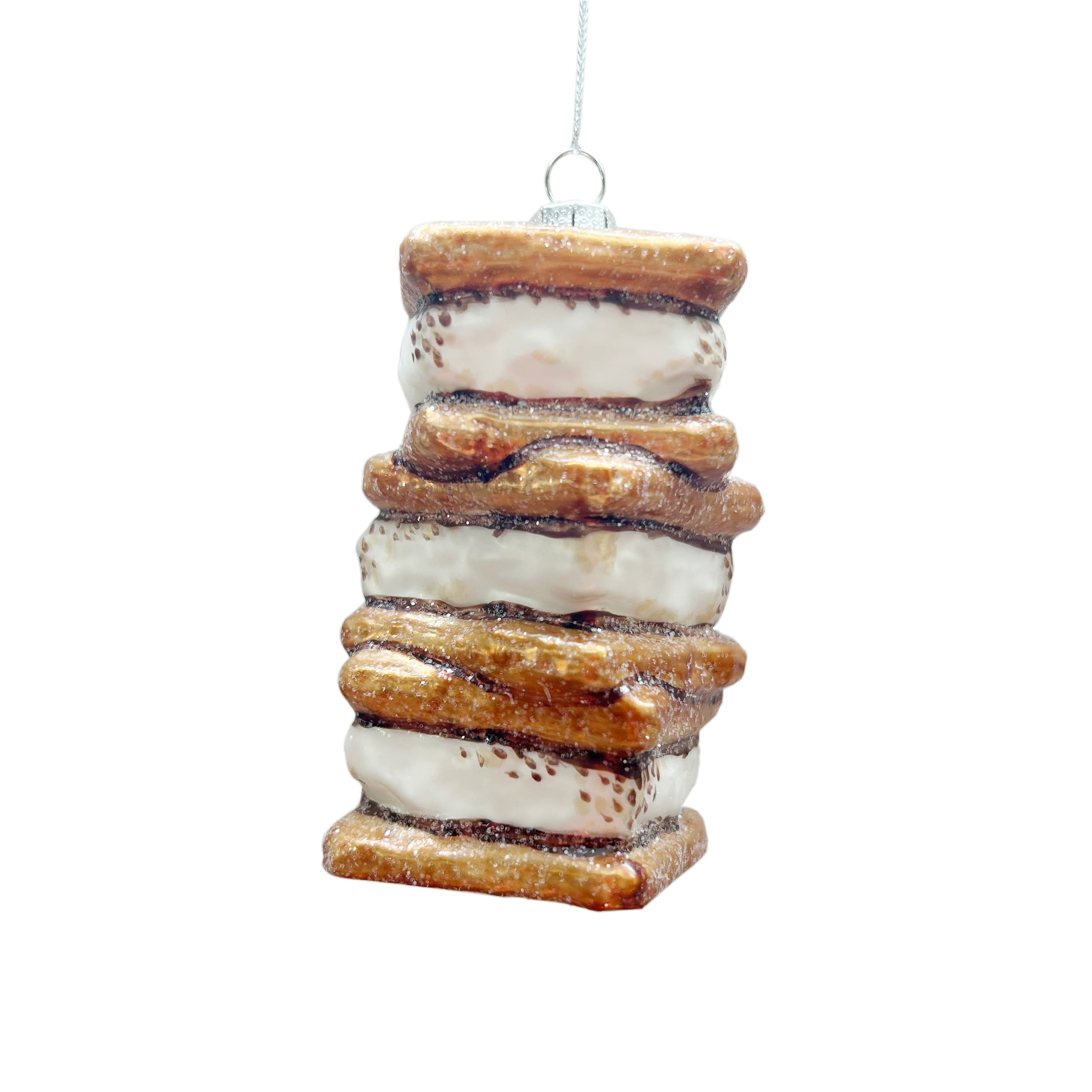 4&#x22; S&#x27;mores Stack Glass Ornament by Ashland&#xAE;