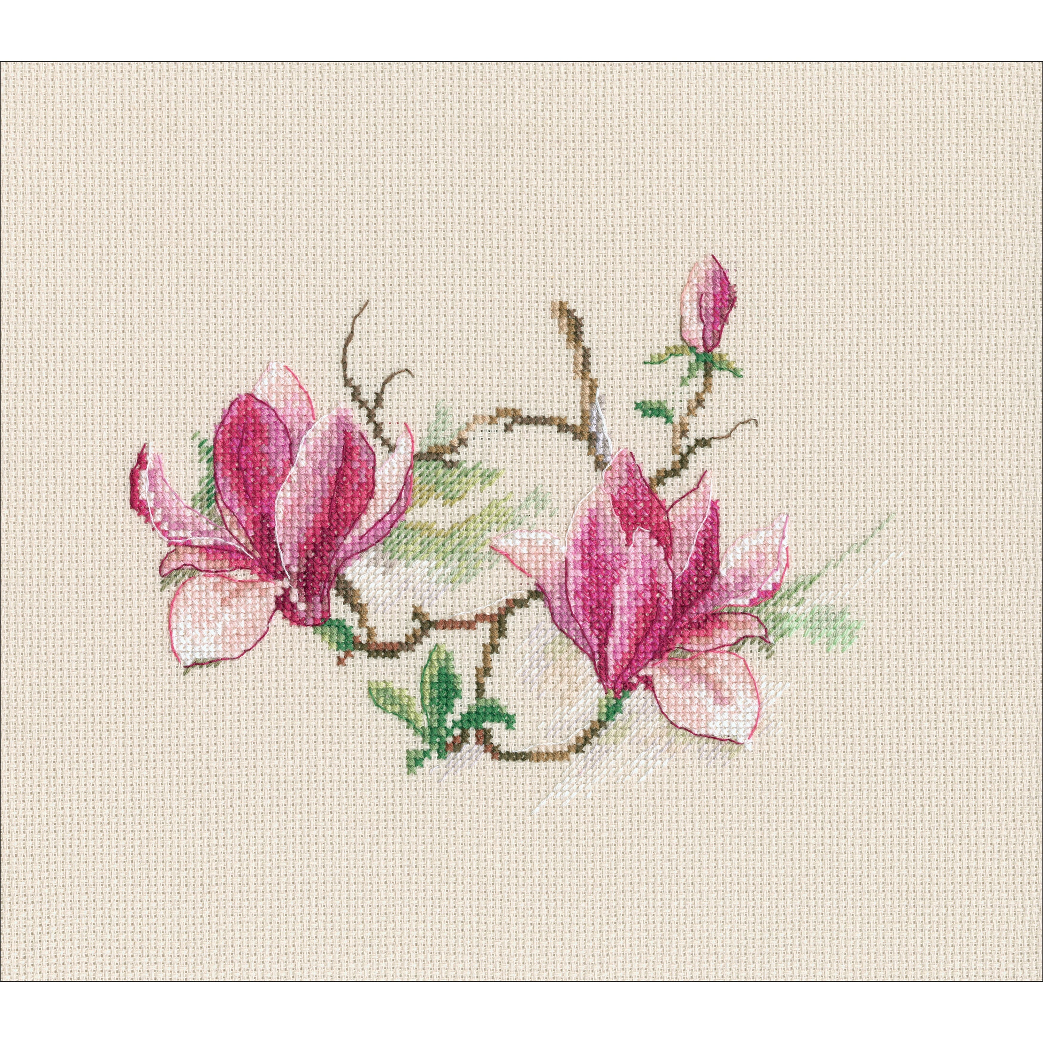 Counted Cross Stitch Kit RTO Butterfly on the flower 