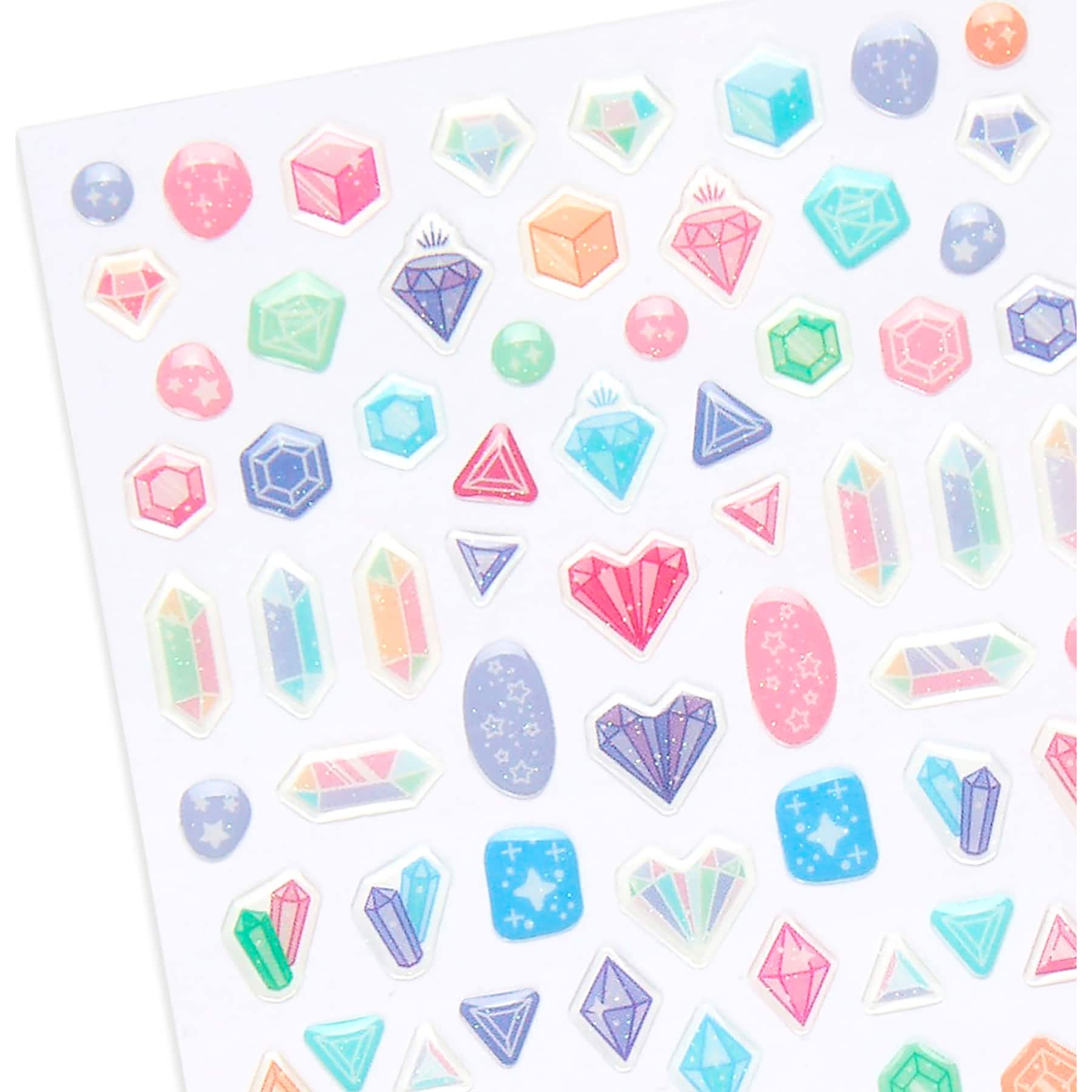 Ooly Stickiville Glitter Gem Sticker Sheet