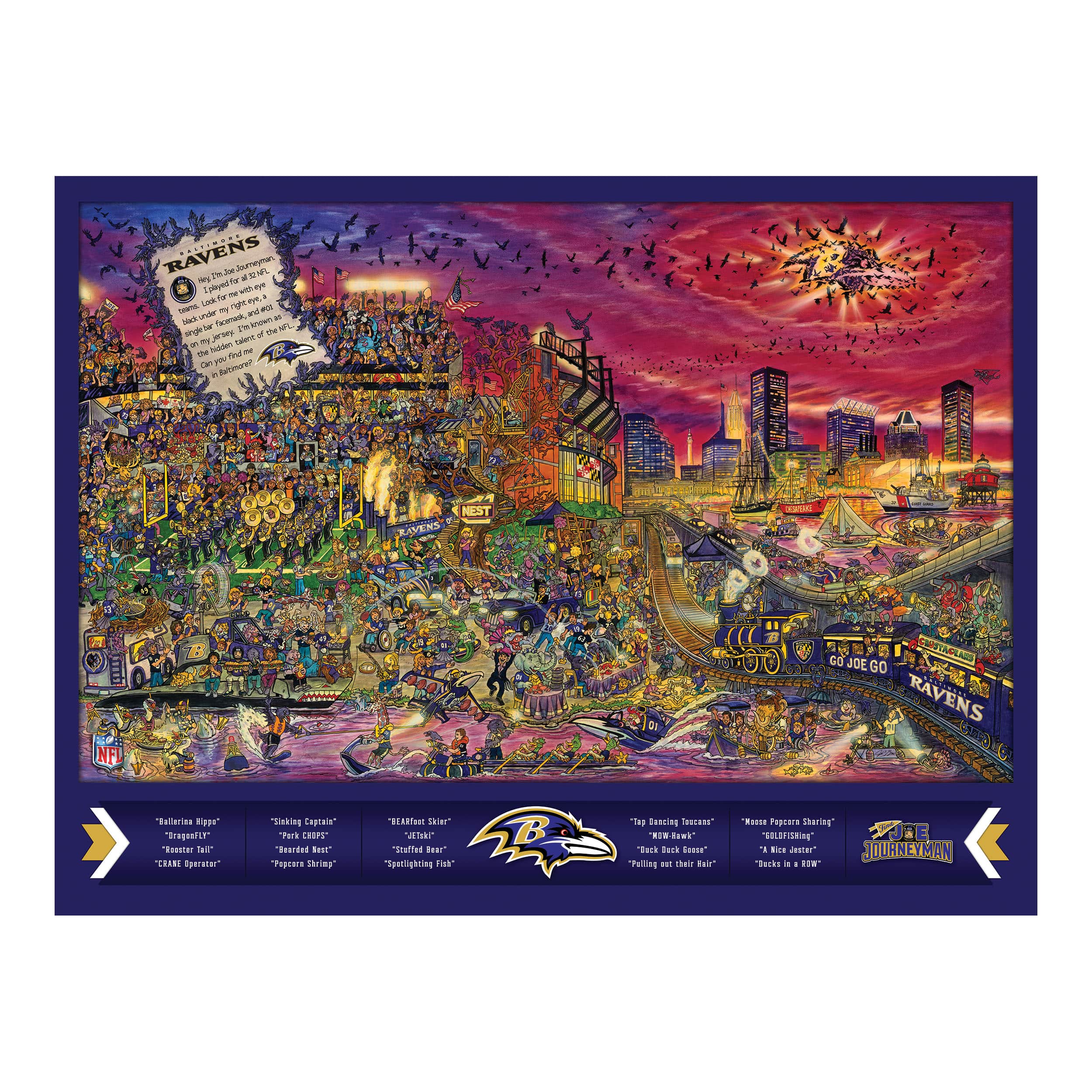 Joe Journeyman NFL 500 Piece Jigsaw Puzzle