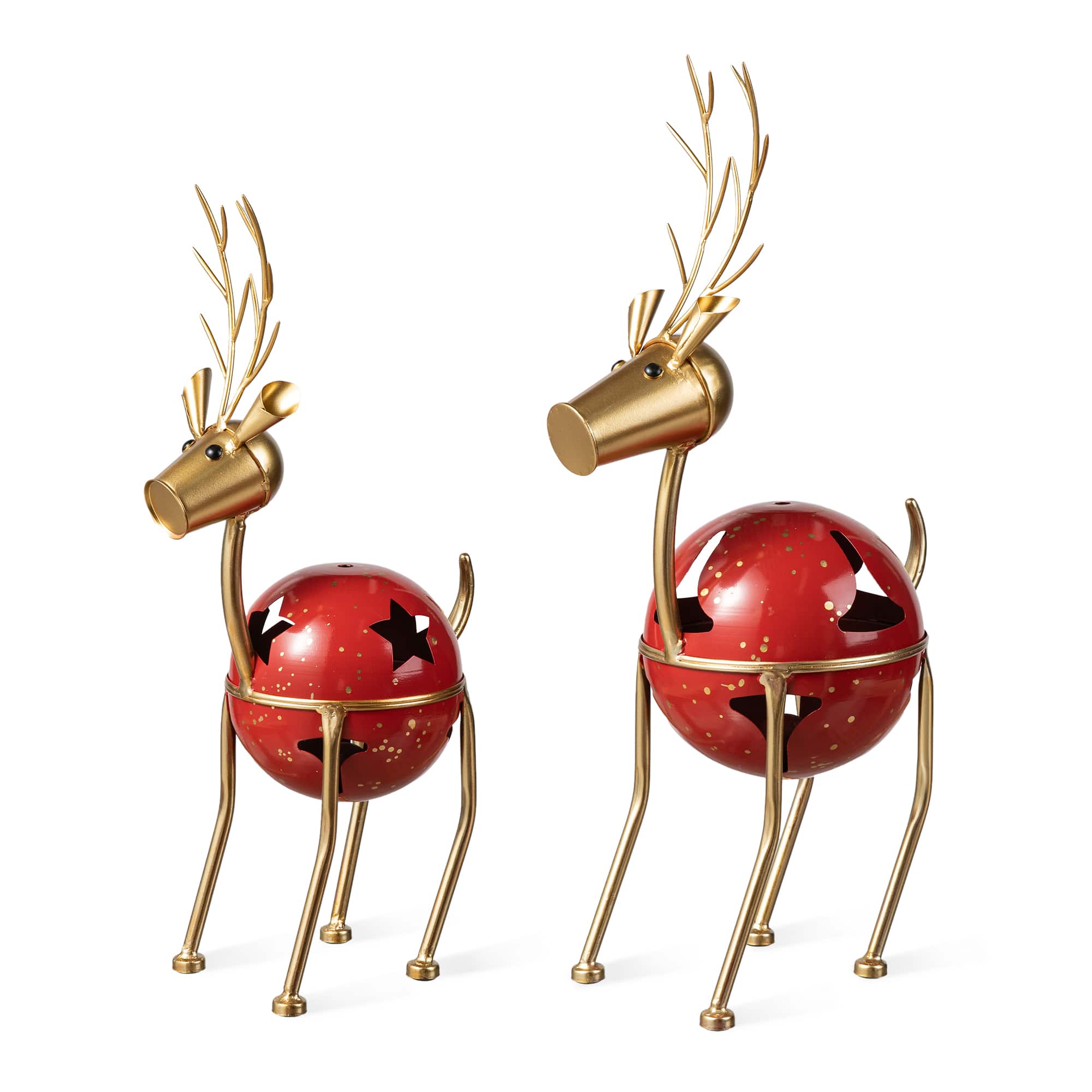 Glitzhome® Christmas Reindeer Bell Set