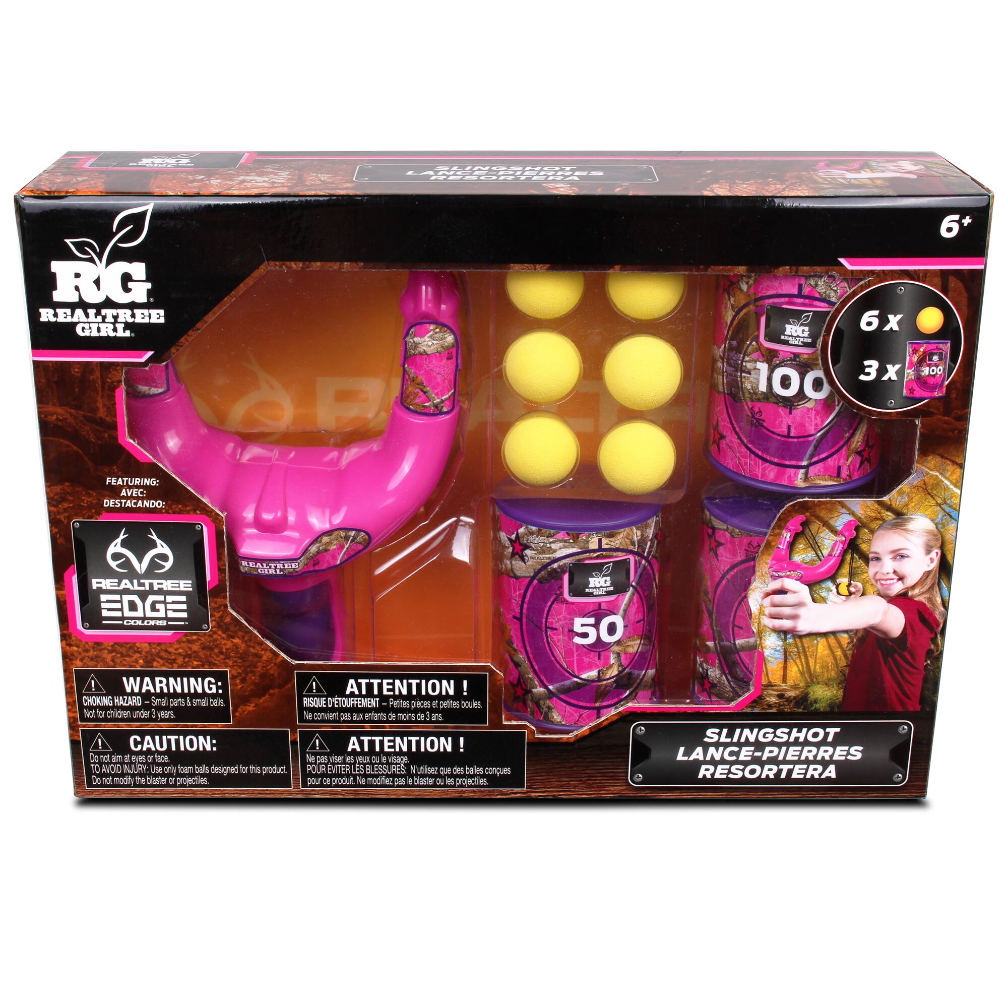 NKOK RealTree&#xAE; Pink Handheld Slingshot Set