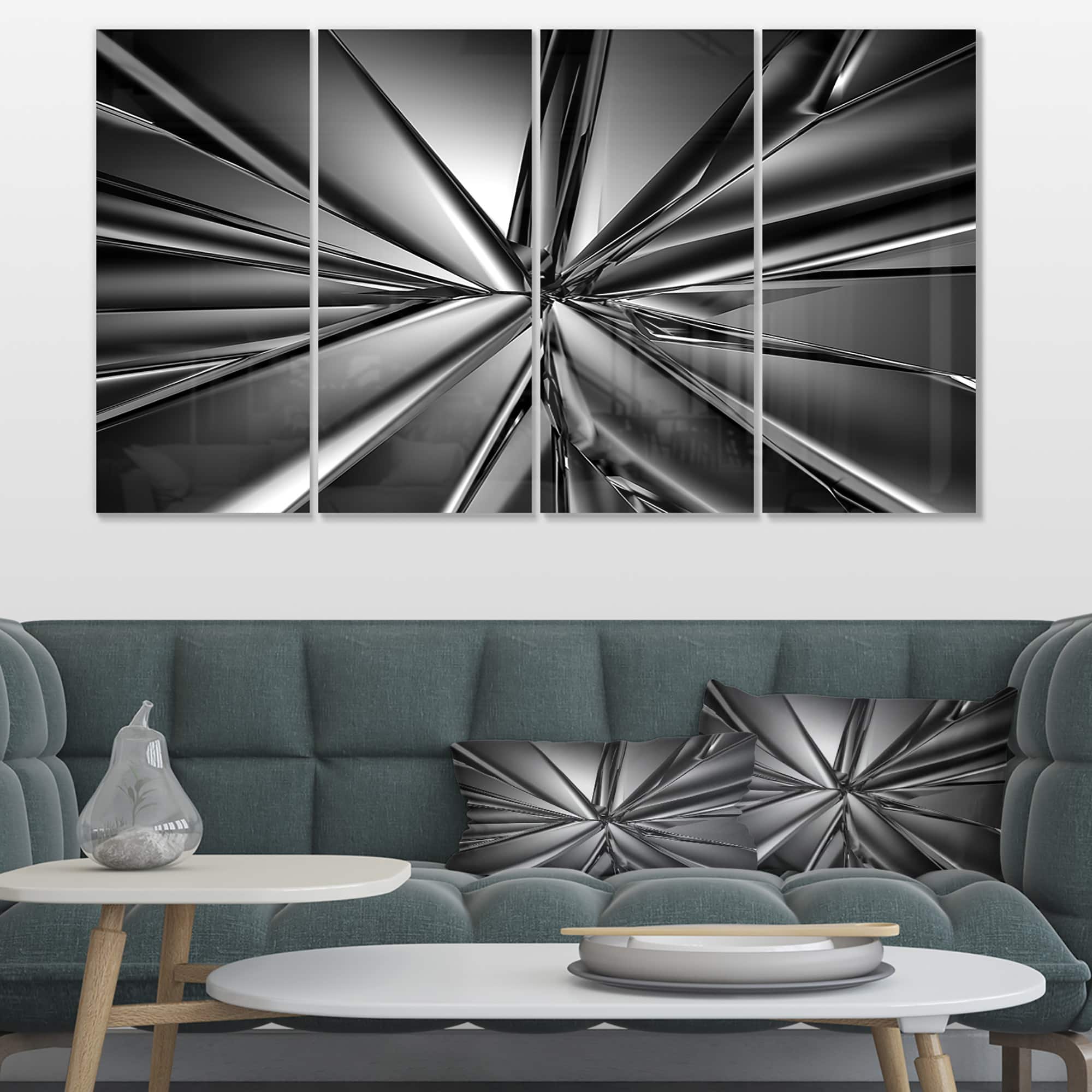 Designart - Futuristic Crystal Background