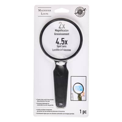 ViviLux Detachable Optical Grade 3X Magnifier with Handi-Clip - Hands Free  no-Distortion Magnifying Glass Lens - Desk Gadget Turns Hobby, Puzzle or Sewing  Light into Magnifying Light