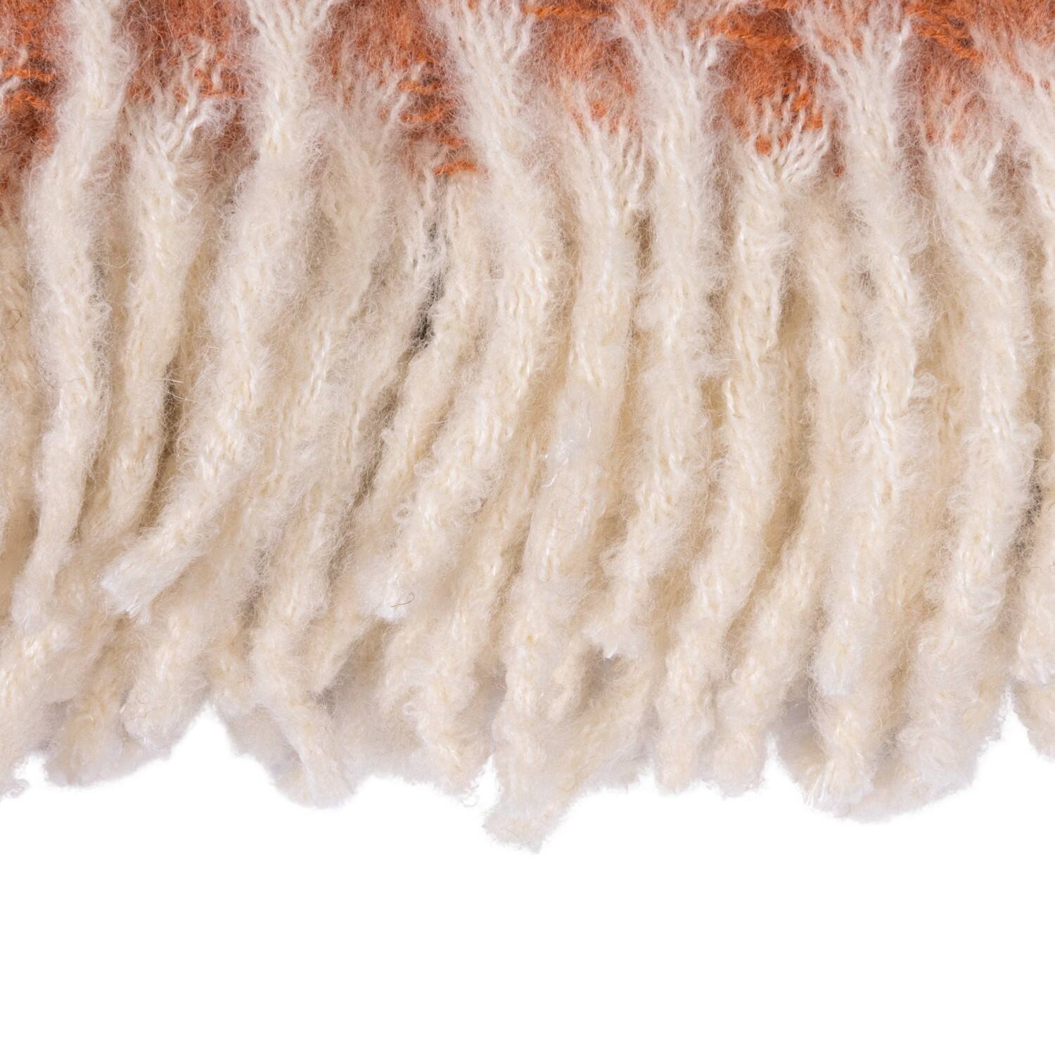 Hello Honey® Multicolor Light Striped Acrylic and Wool Throw Blanket