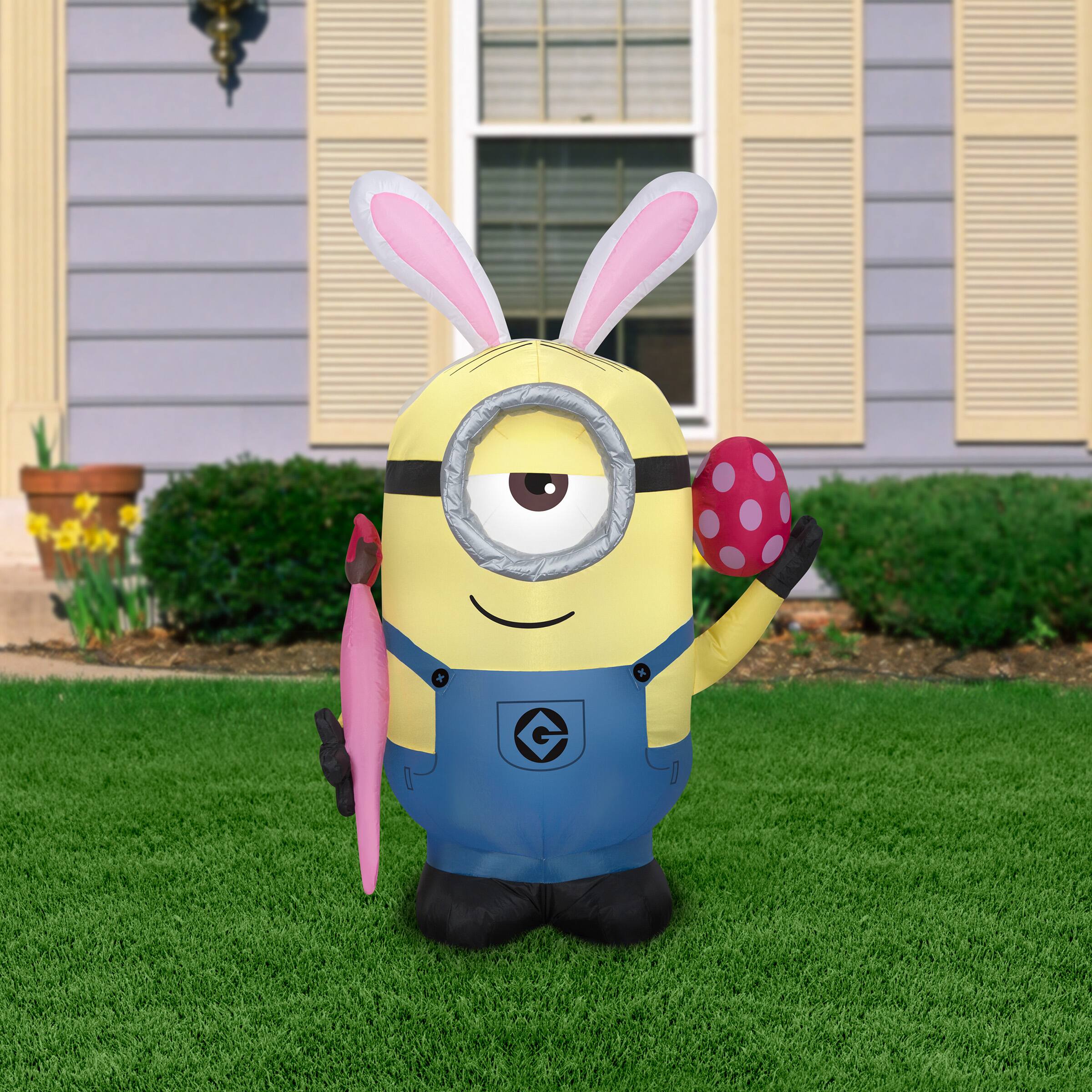 4ft. Airblown&#xAE; Inflatable Easter Minion Stuart