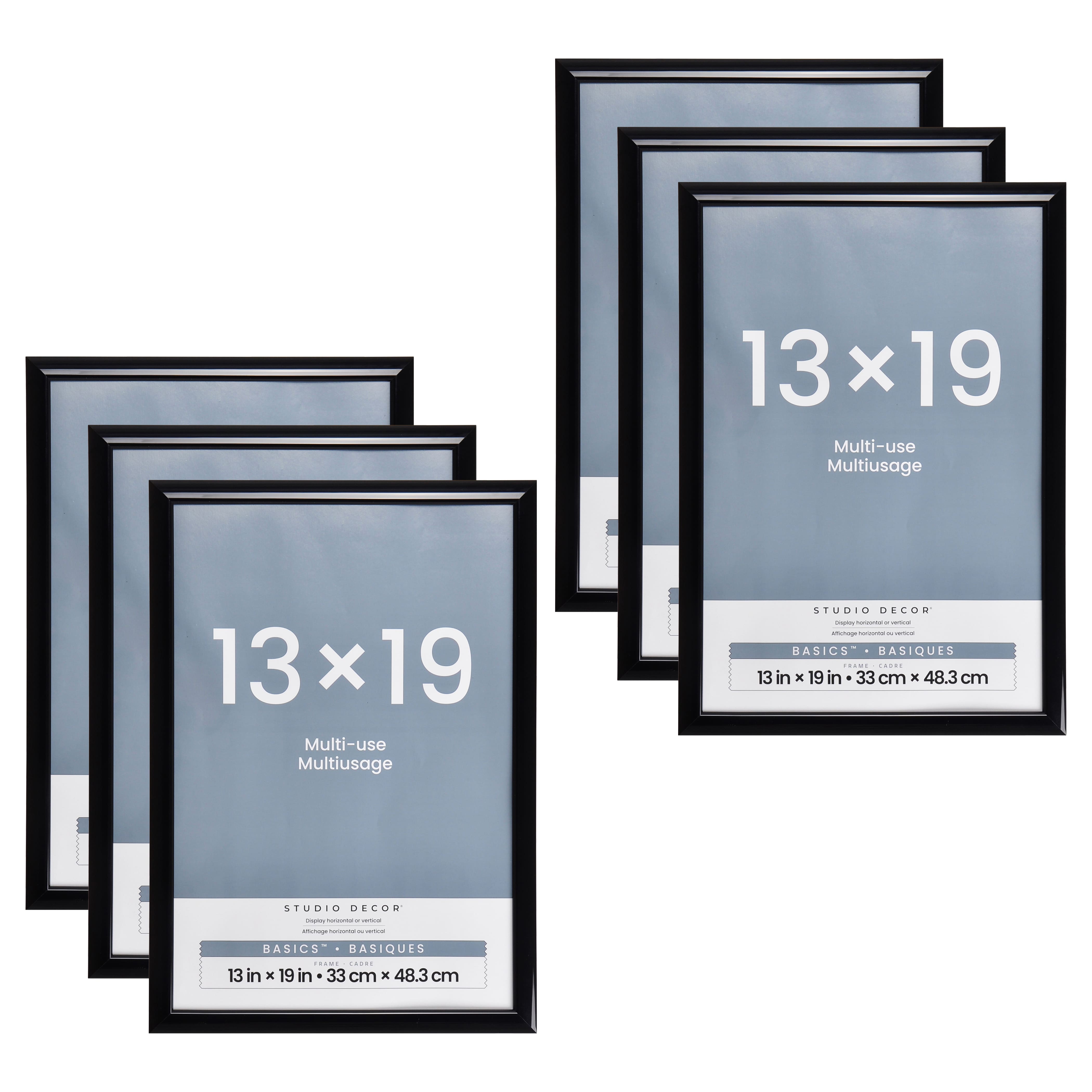 6 Pack: Black Multi-Use Frame by Studio Décor®