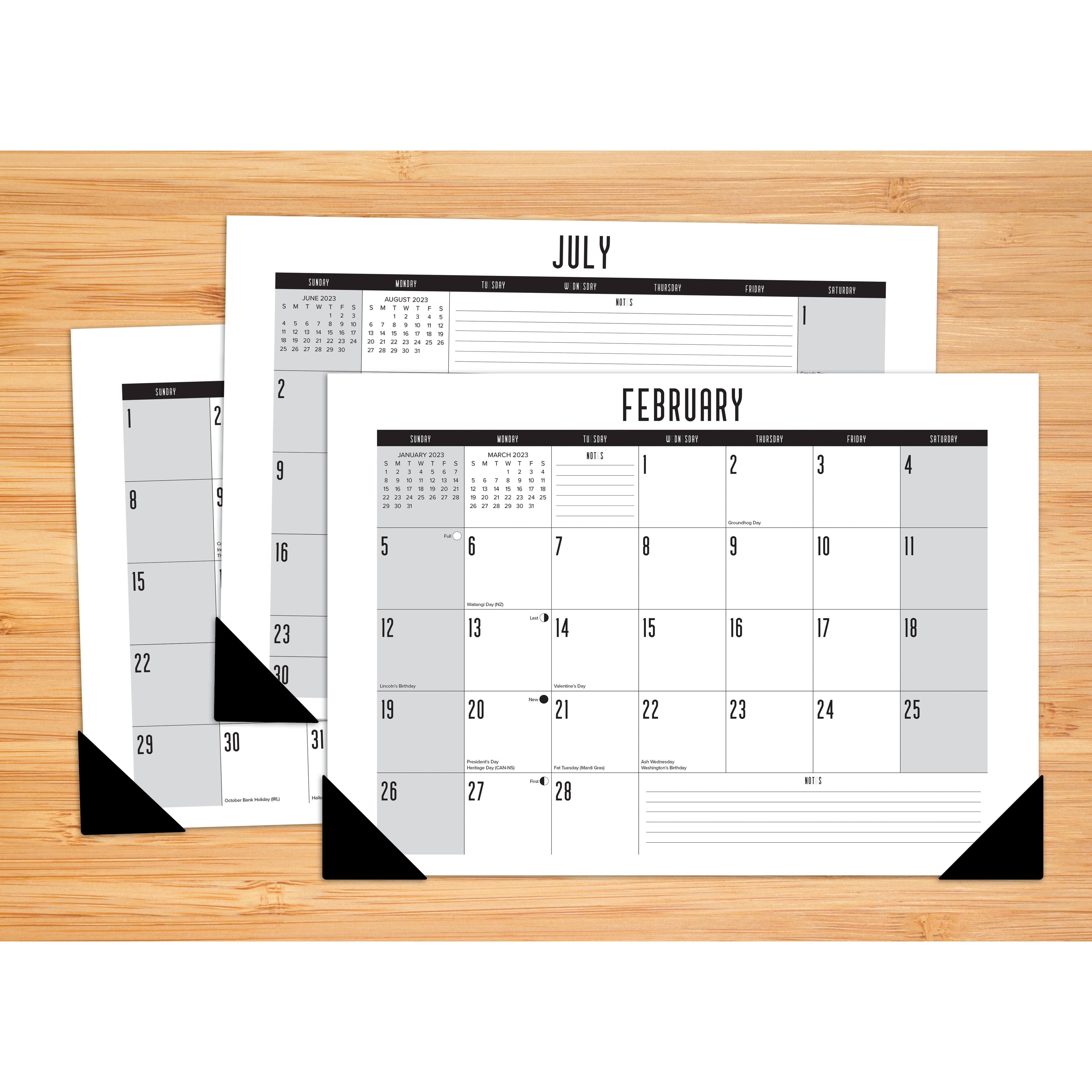 2023 Basic Small Monthly Desk Pad Calendar | Michaels