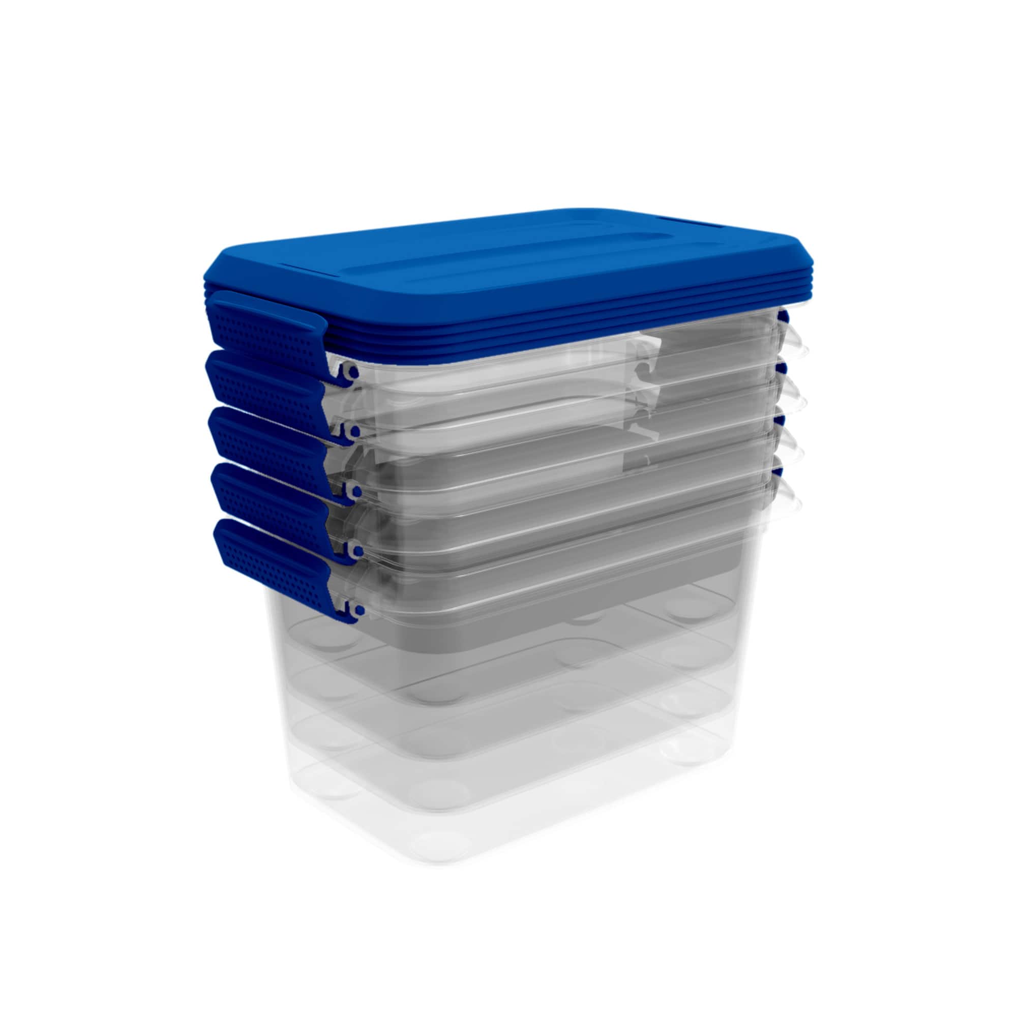 6.2qt. Latchmate Storage Boxes, 5ct. by Simply Tidy™