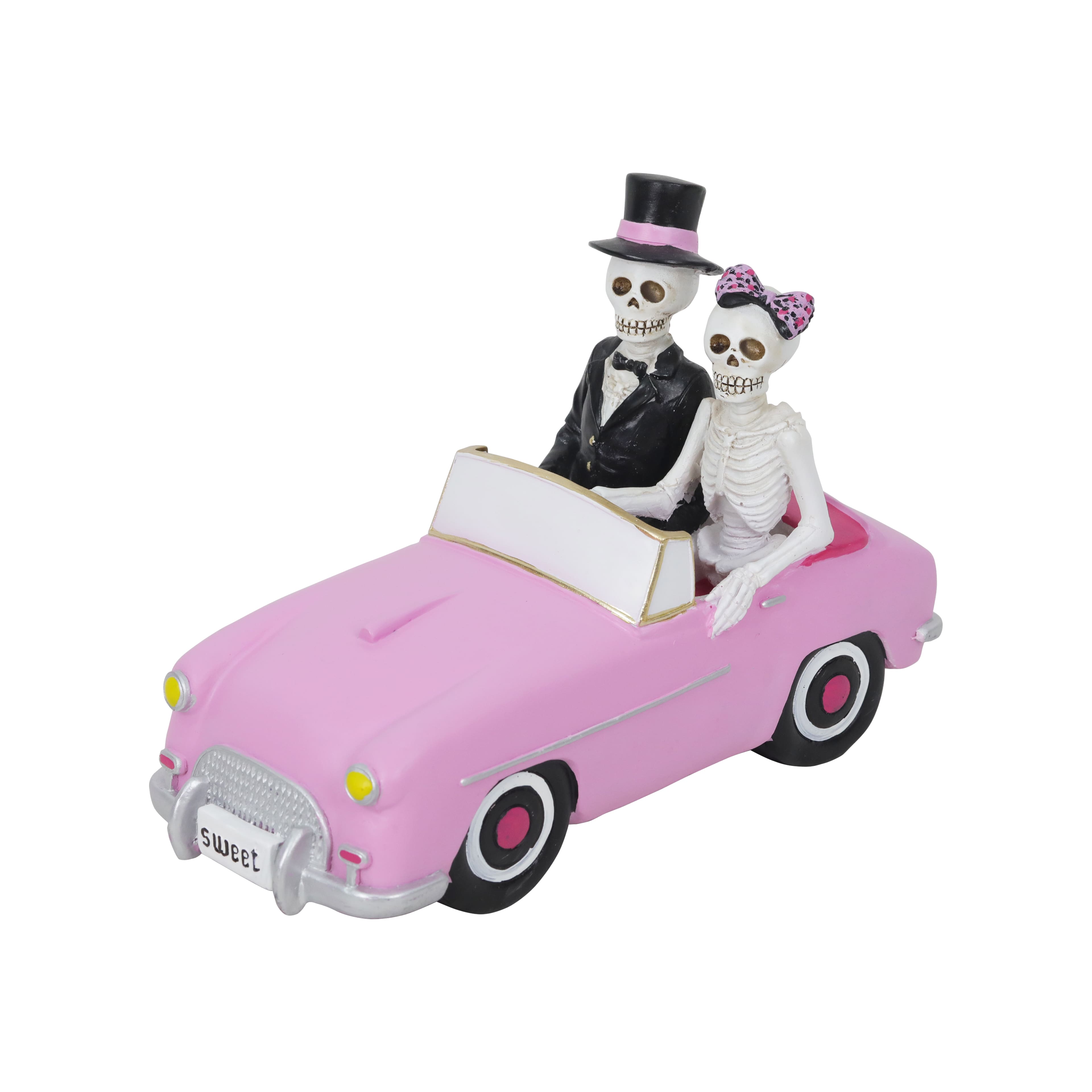 10.25&#x22; Skeleton Couple in Car Tabletop D&#xE9;cor by Ashland&#xAE;