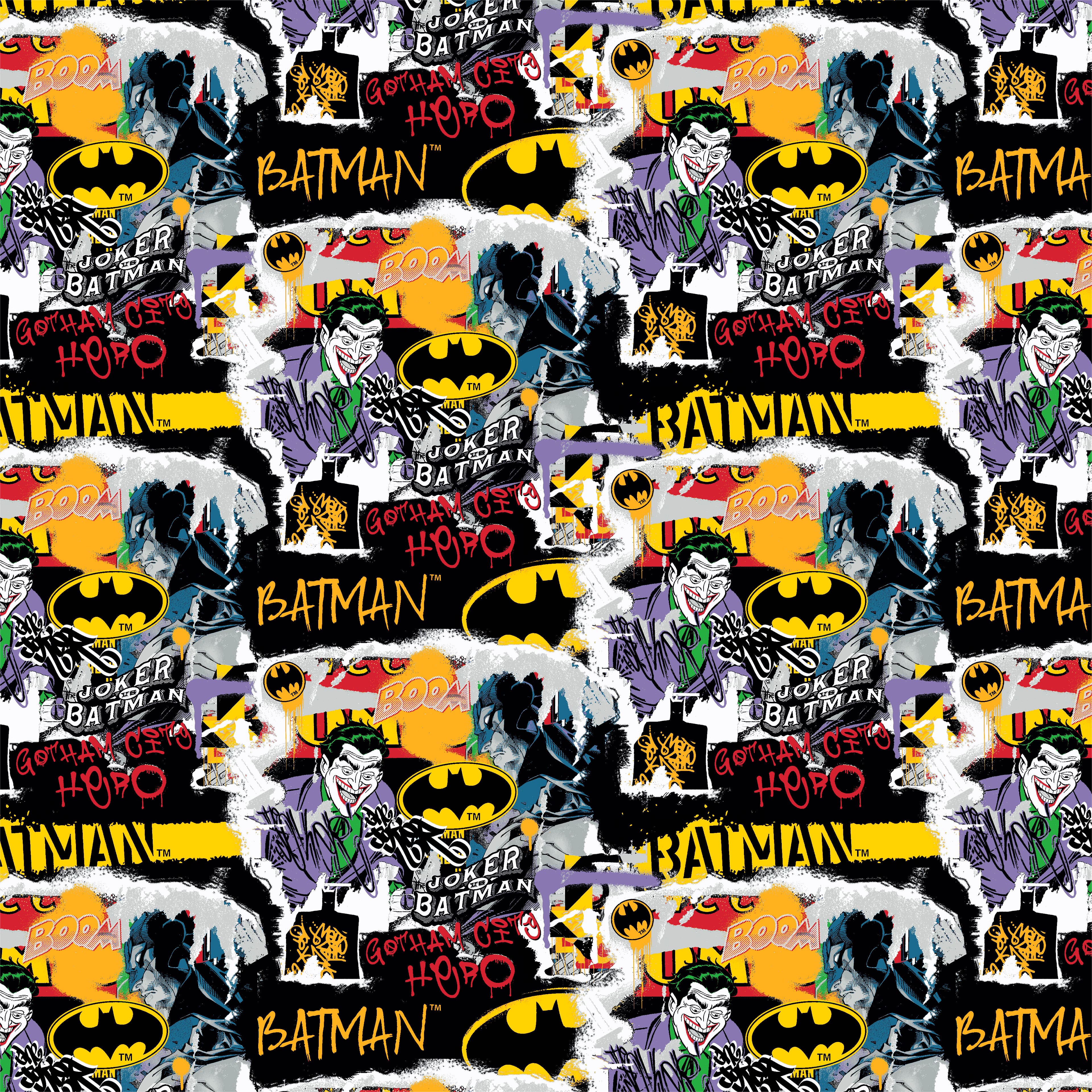 DC Comics Batman&#x2122; &#x26; The Joker&#x2122; Packed Cotton Fabric