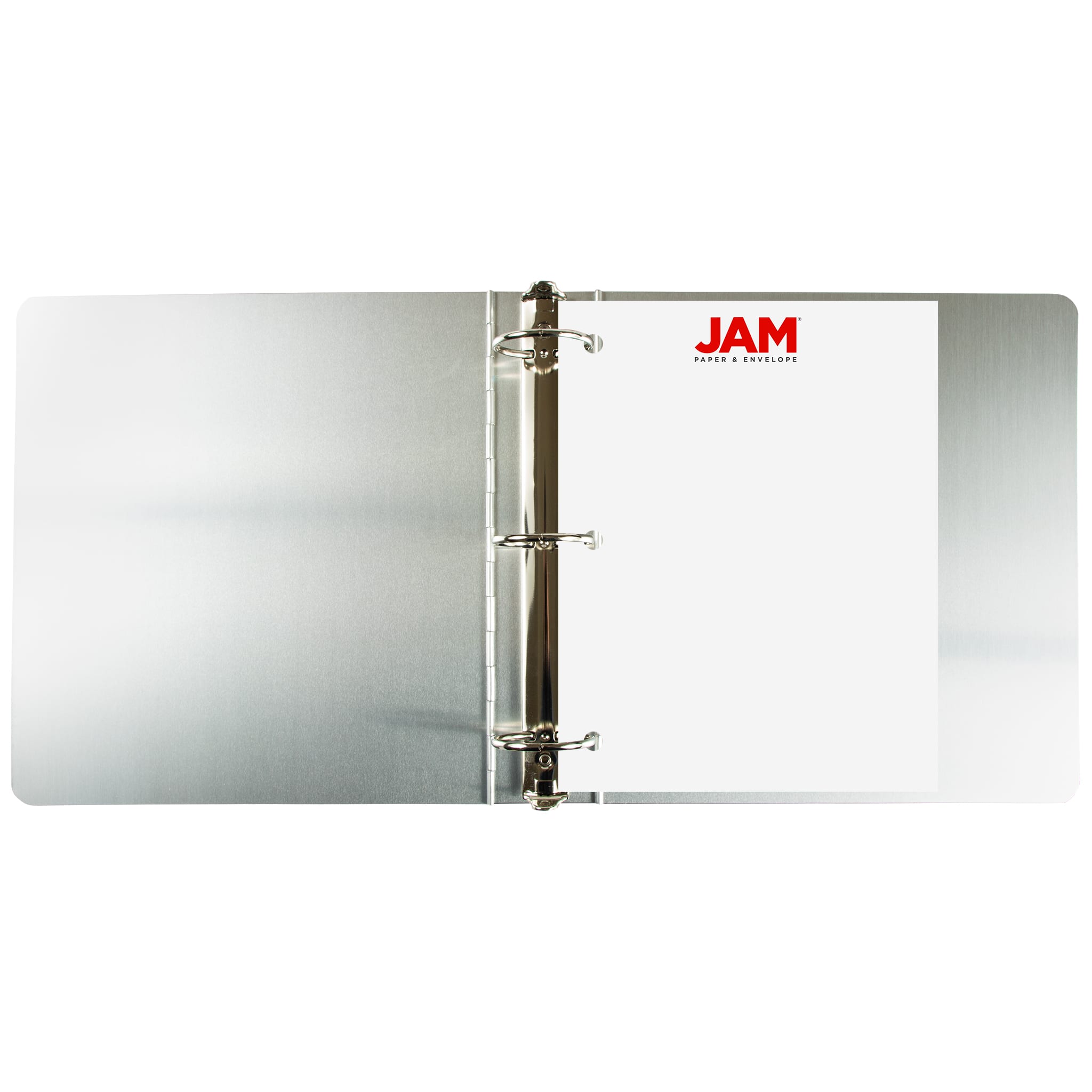 JAM Paper 2" Silver Aluminum 3-Ring Binder