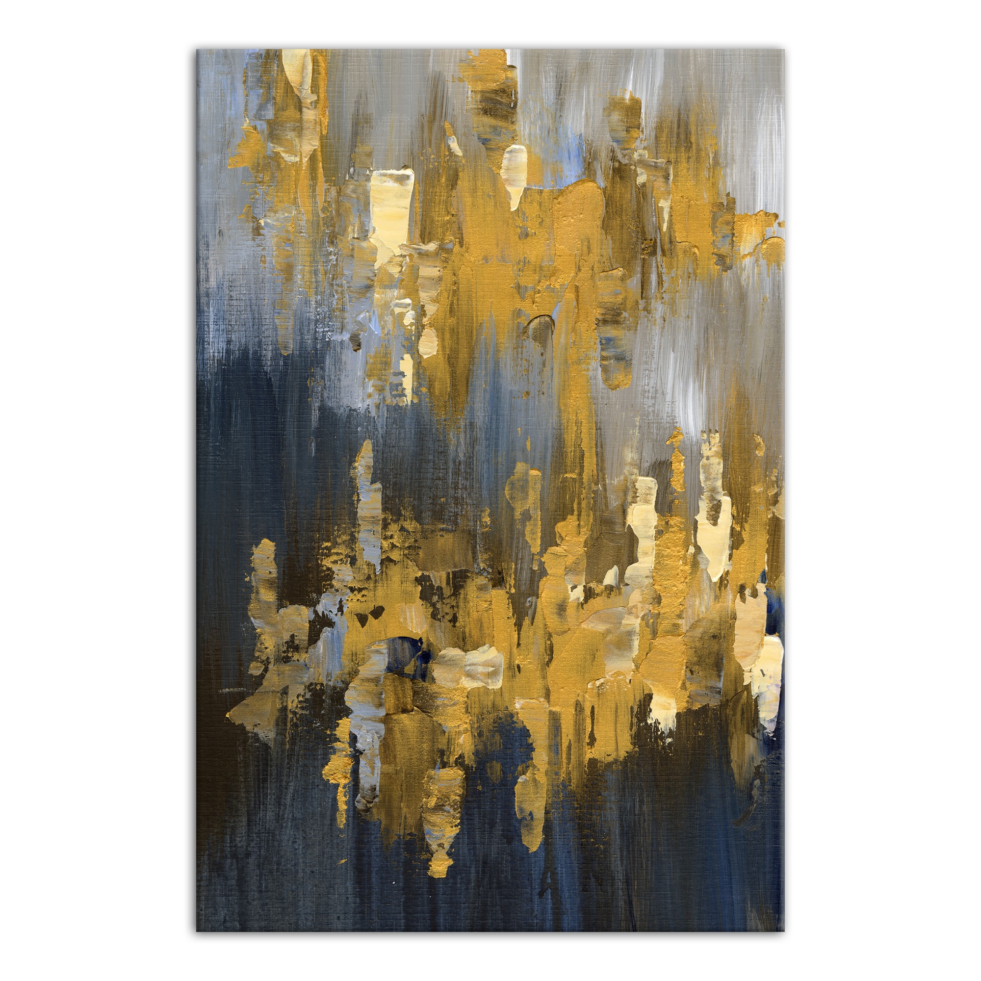 Gold And Glam Abstract 24" x 36" Canvas Wall Art