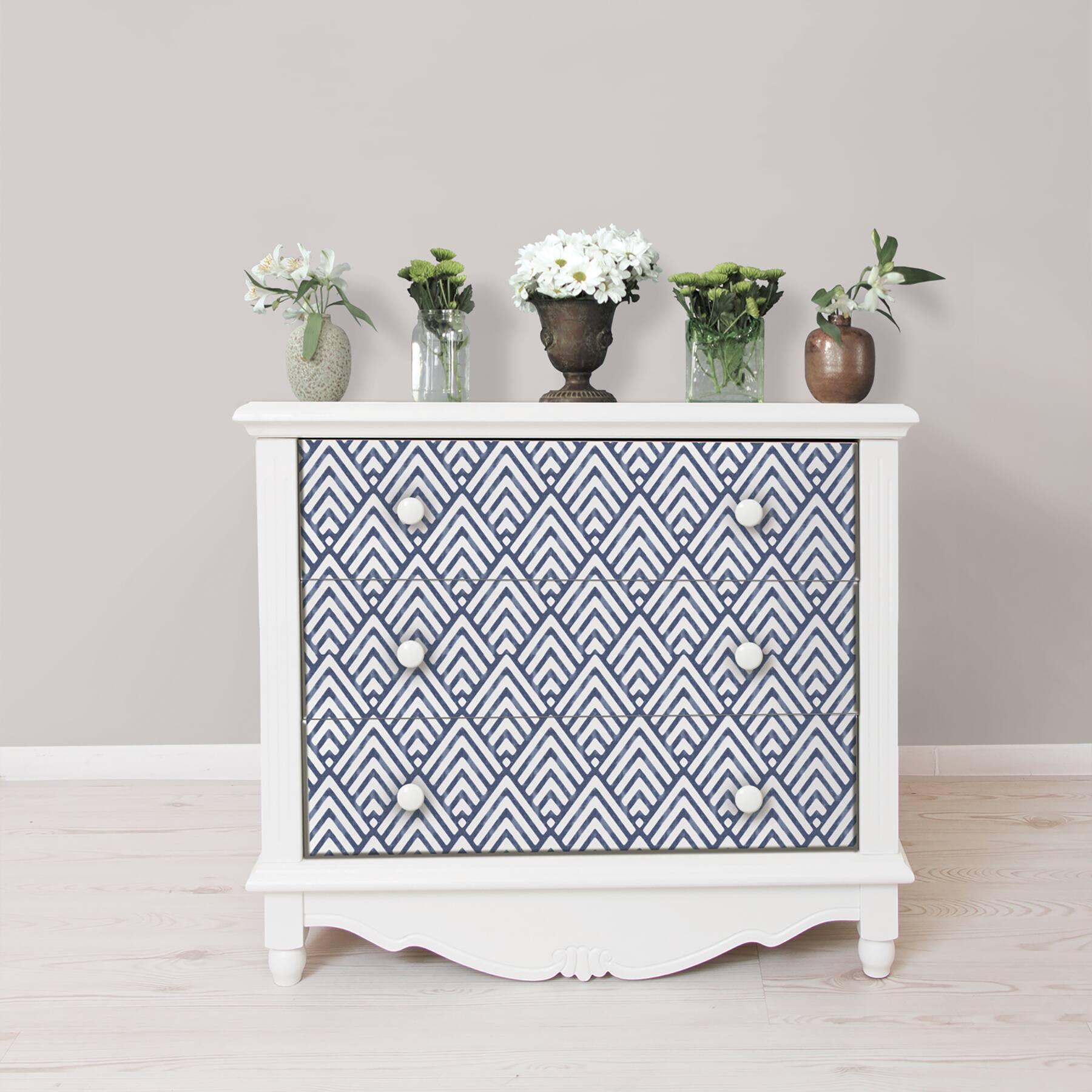 NuWallpaper Arrowhead Deep Blue Peel & Stick Wallpaper