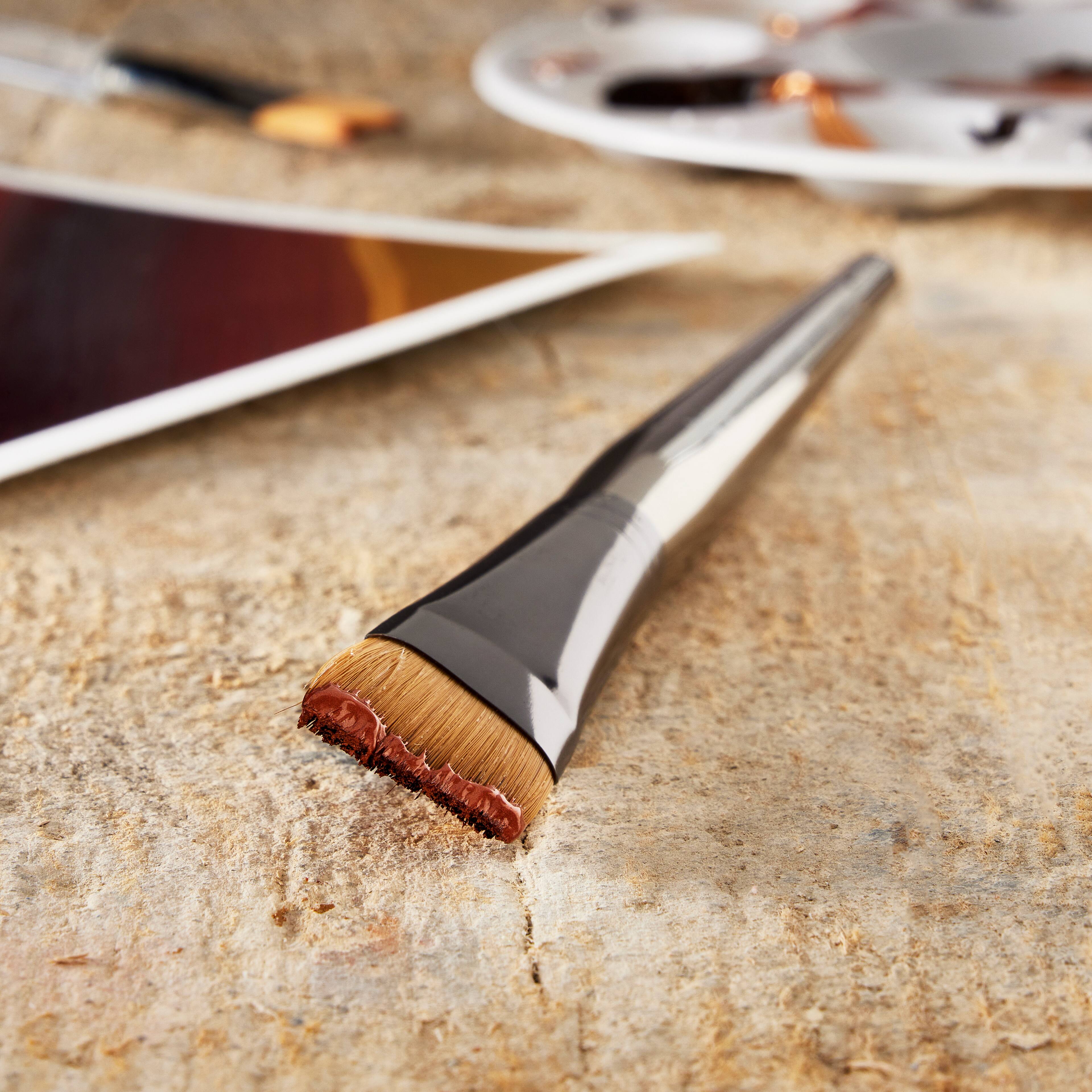 12 Pack: Zen™ Series 73 Short Handle Angular Brush