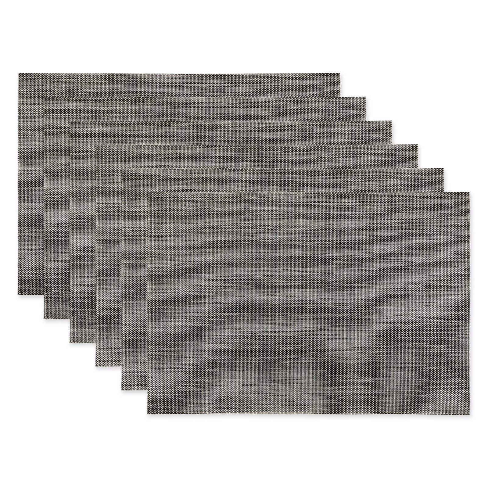 DII® Gray Tweed Placemats, 6ct. | Michaels