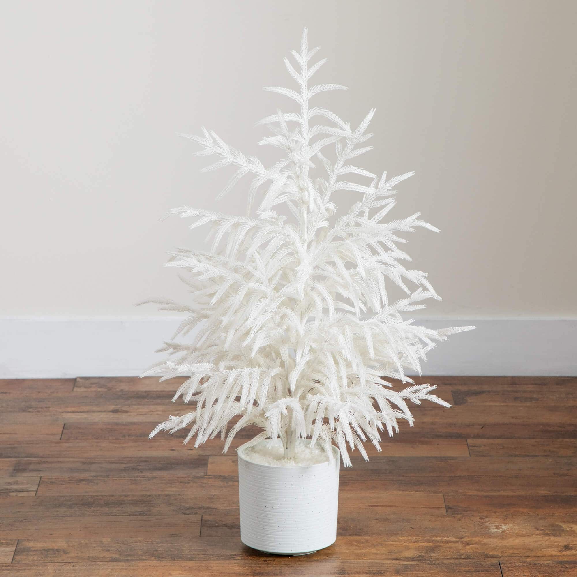 3ft. Artificial Real Touch White Norfolk Island Pine Christmas Tree with Natural Look