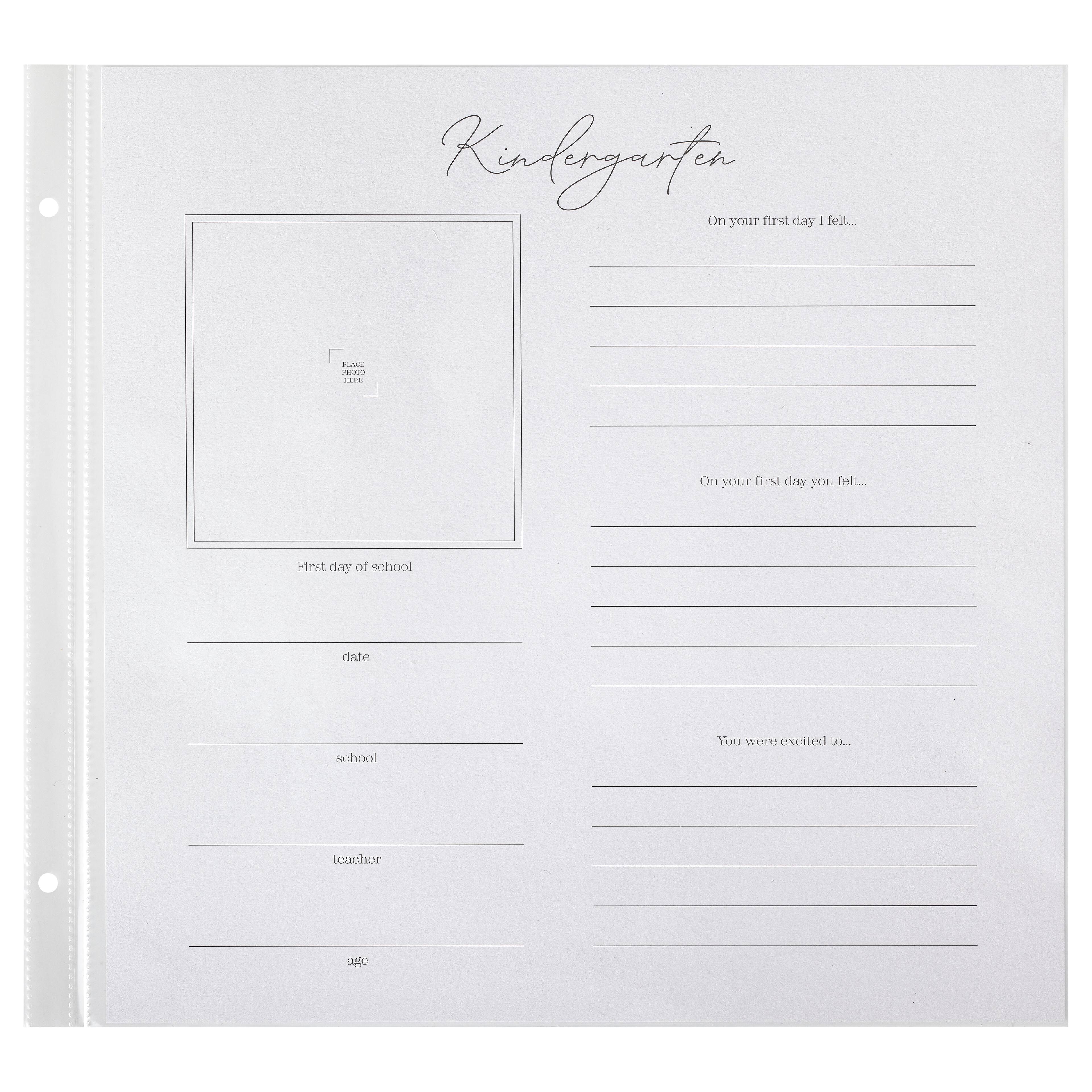 12" x 12" School Years Guided Scrapbook Layouts by Recollections™