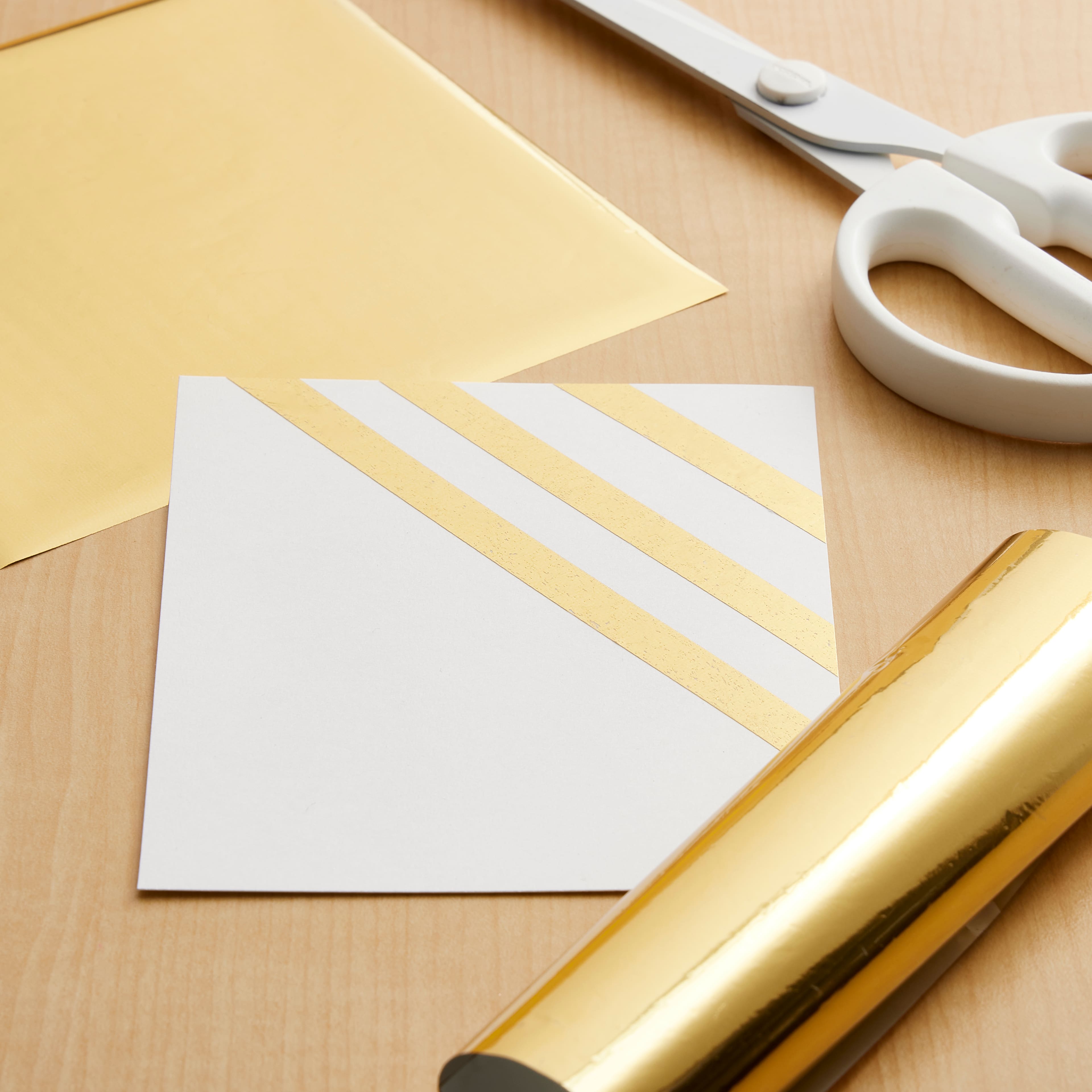 18 Packs: 5 ct. (90 total) 5.5&#x22; Gold Foil Transfer Sheets by Recollections&#x2122;