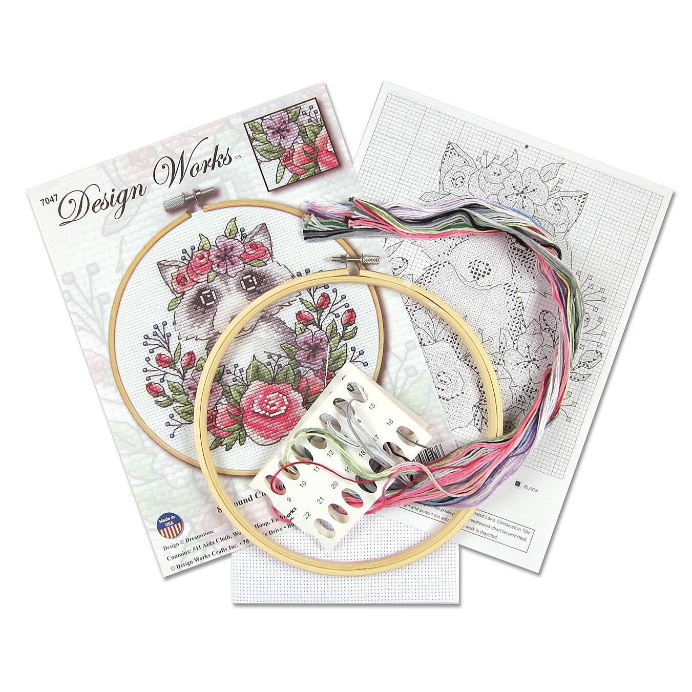 Design Works™ 8'' Round Raccoon Counted Cross Stitch Kit
