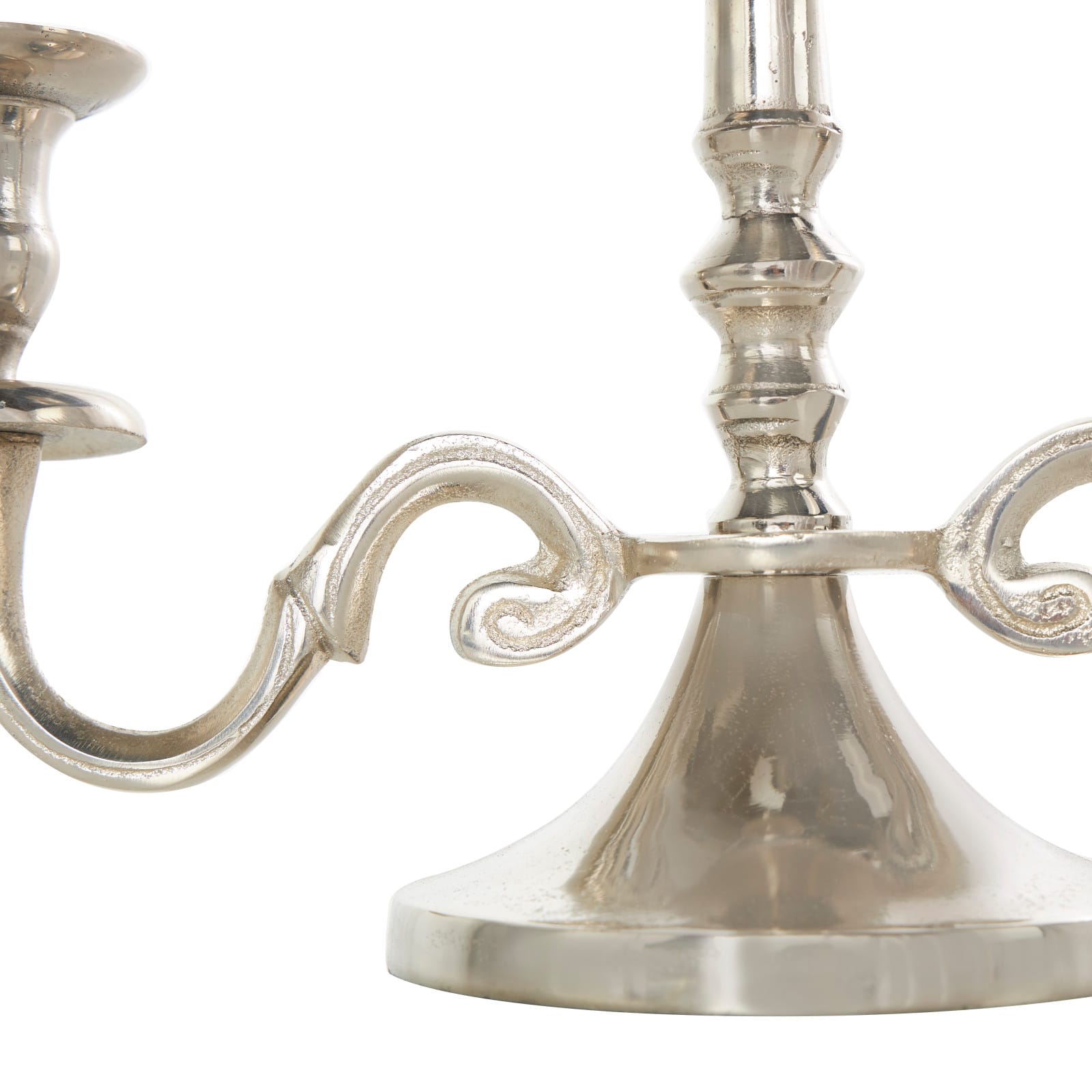 Aluminum Scrolled Candelabra