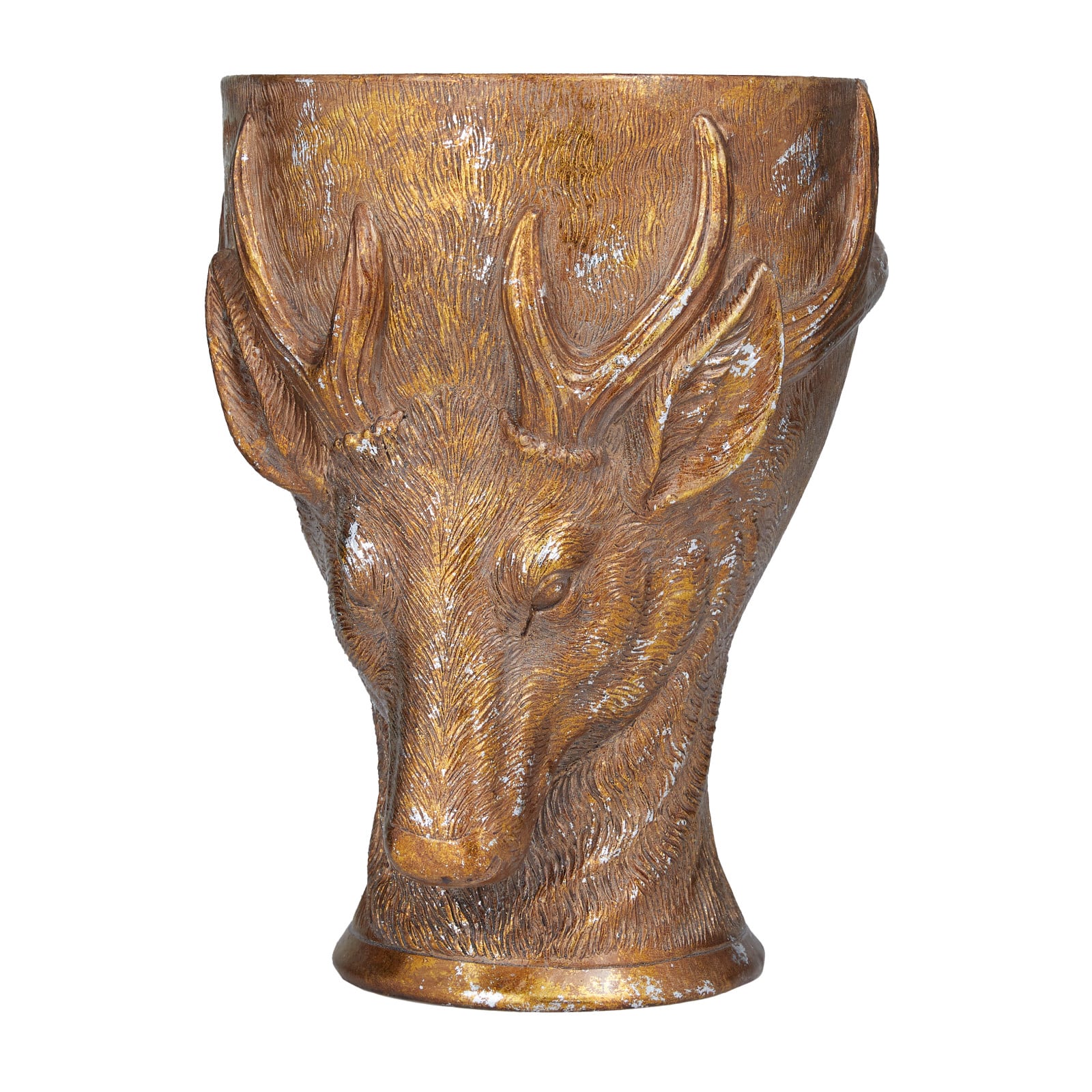 Bronze Polystone Traditional Planter, 14&#x22; x 10&#x22; x 10&#x22;