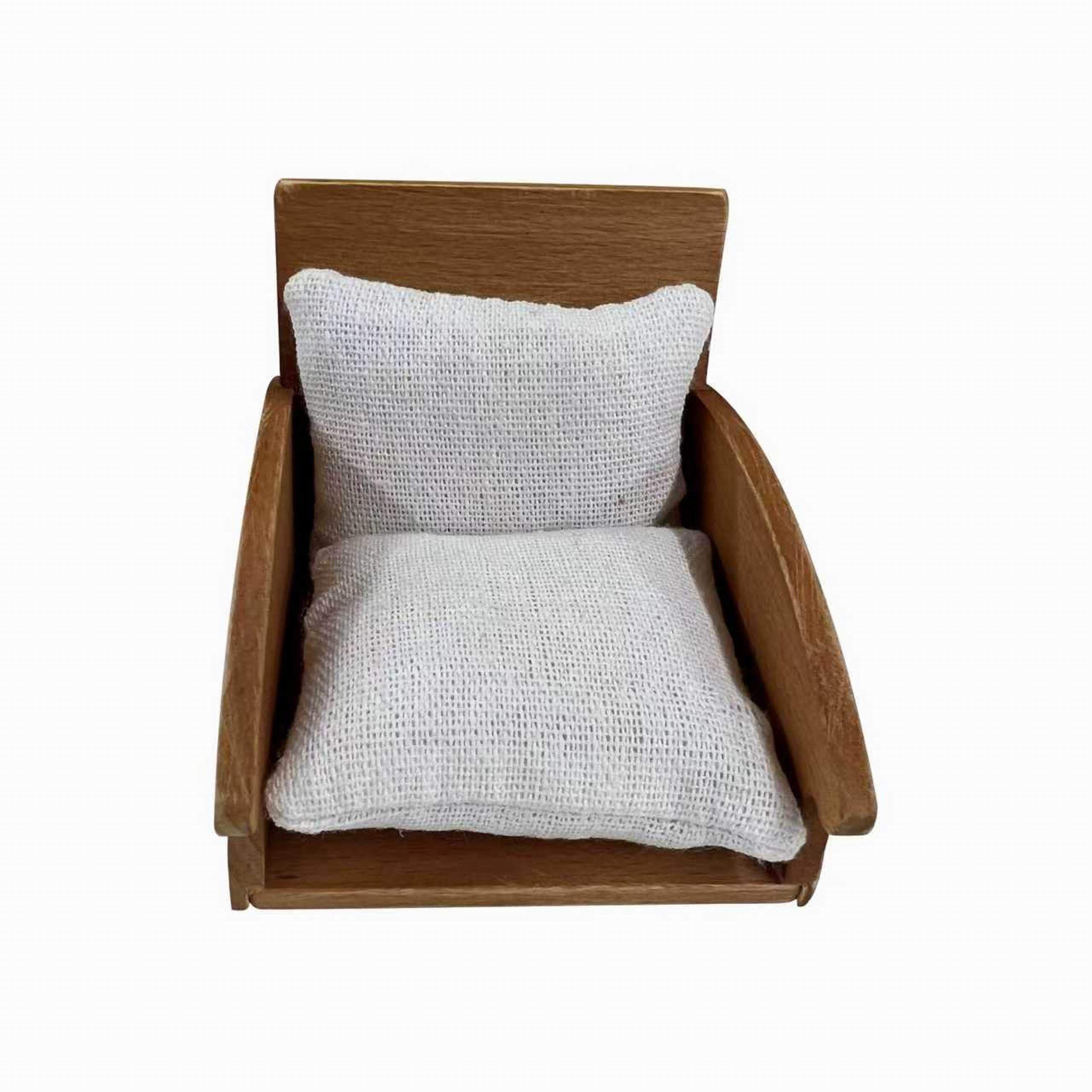Miniature Brown &#x26; Ivory Puff Chair by Make Market&#xAE;