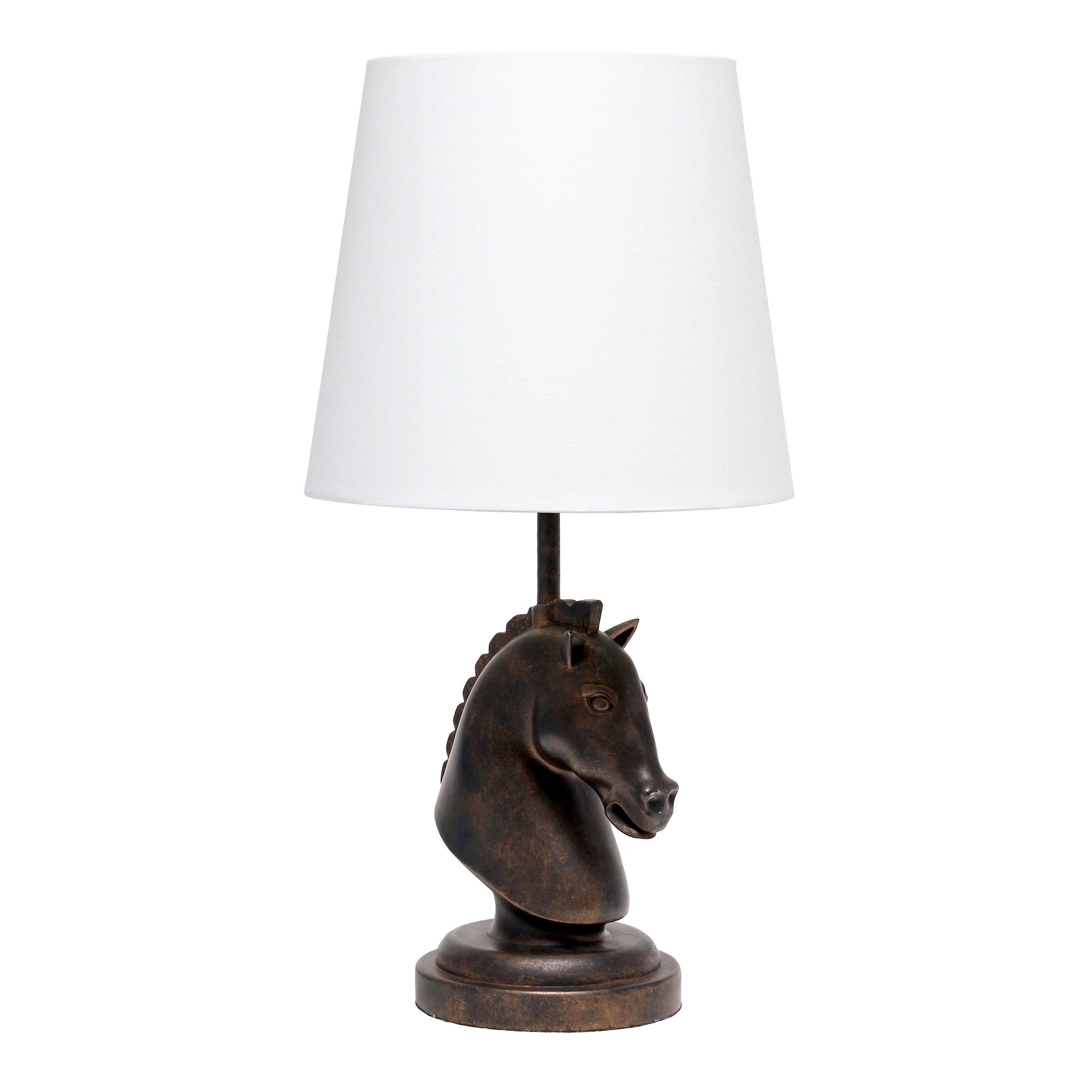 Simple Designs Chess Horse Table Lamp