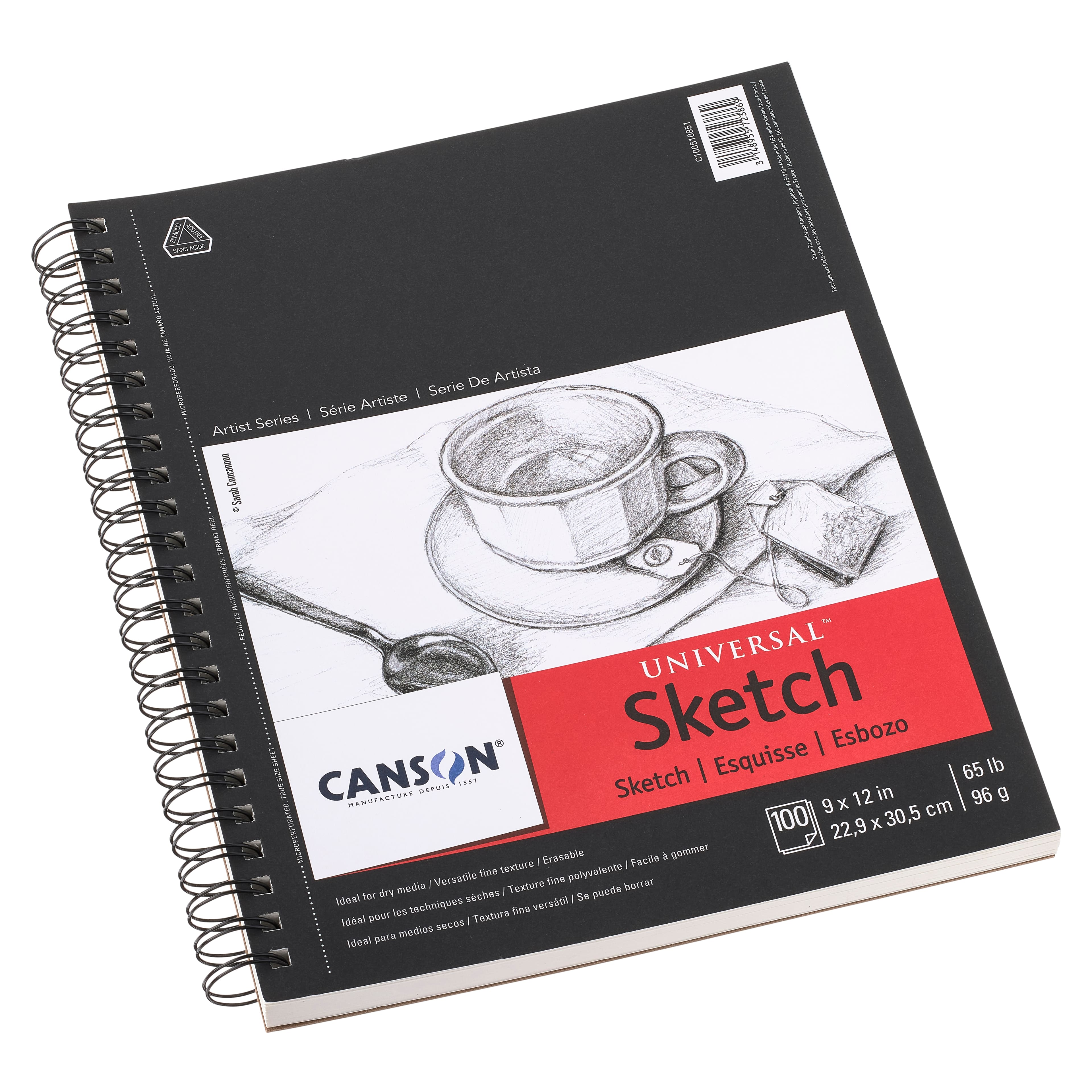 6 Pack: Canson® Universal™ Sketch Pad, 9" x 12"