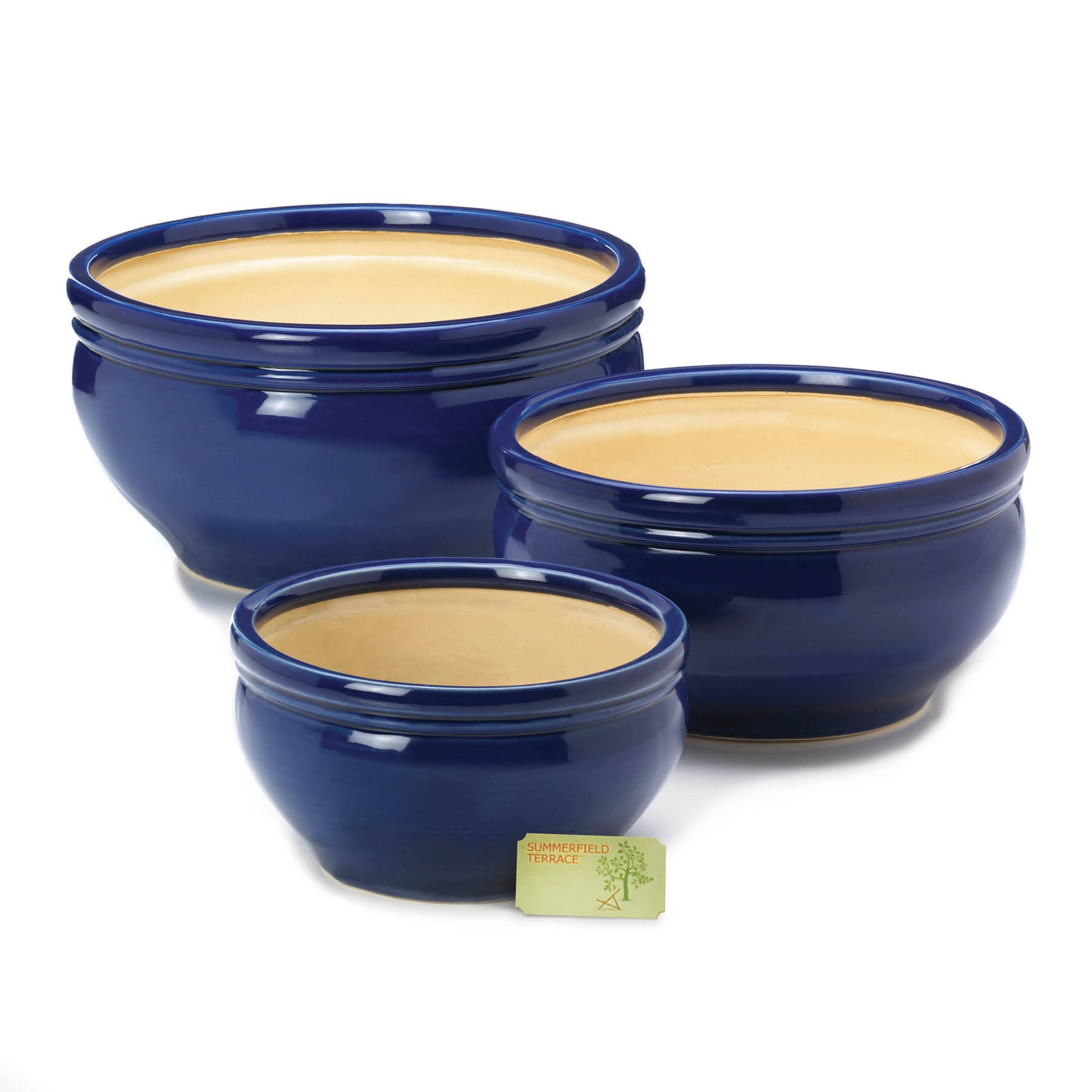 Ocean Blue Planter Set