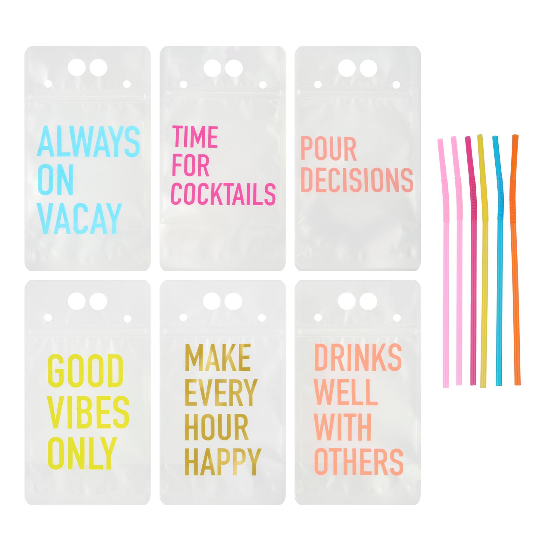 16oz. Beverage Sentiments Drink Pouch Set by Ashland®