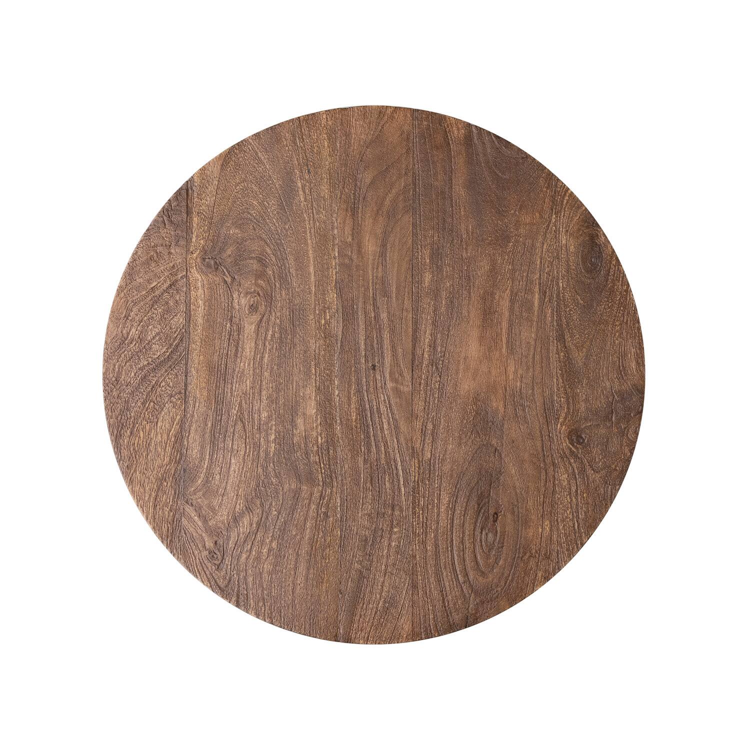 Hello Honey&#xAE; 19.5&#x22; Brown Stained Finish Mango Wood Side Table
