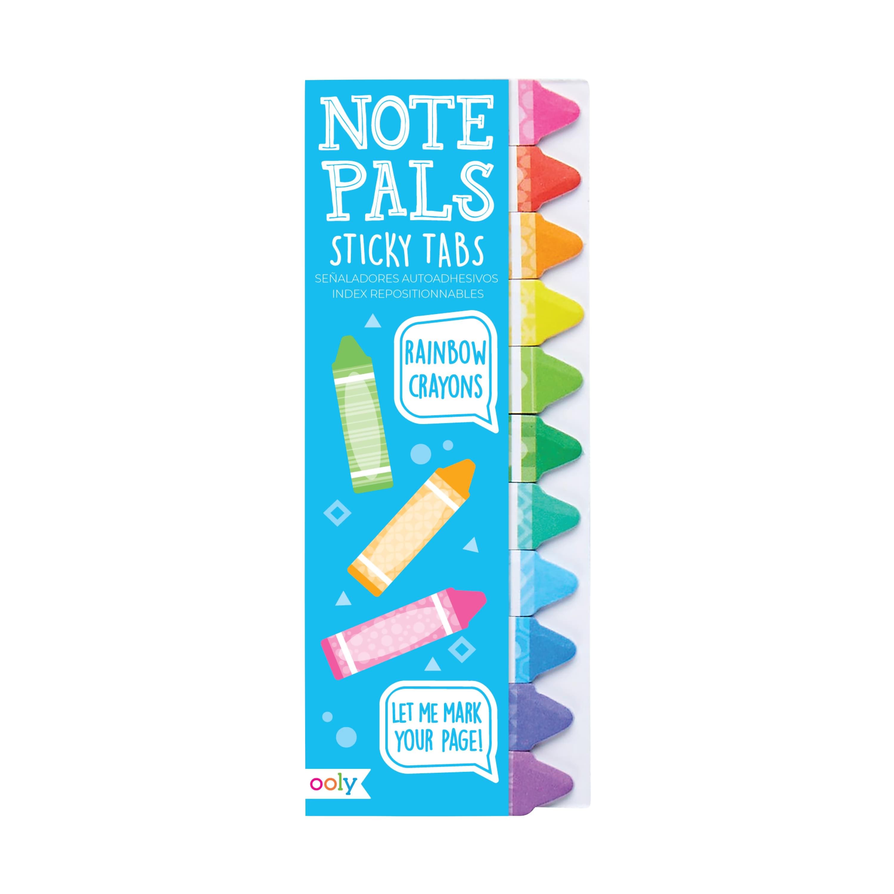 OOLY Note Pals Rainbow Crayons Sticky Tabs