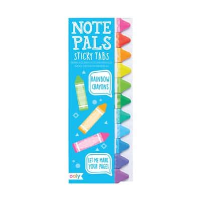 Side Notes Sticky Tab Note Pad - Pastel Rainbows - OOLY