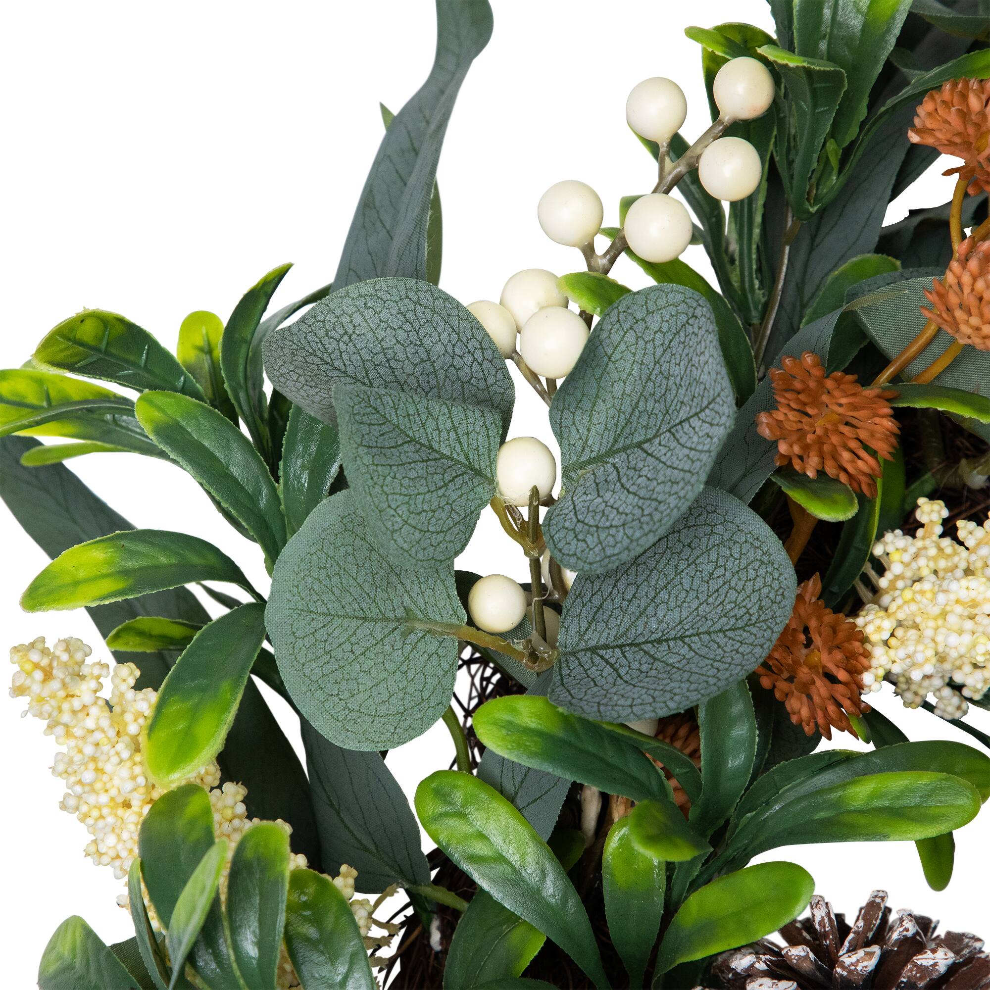 24" Gourds & Foliage Thanksgiving Wreath