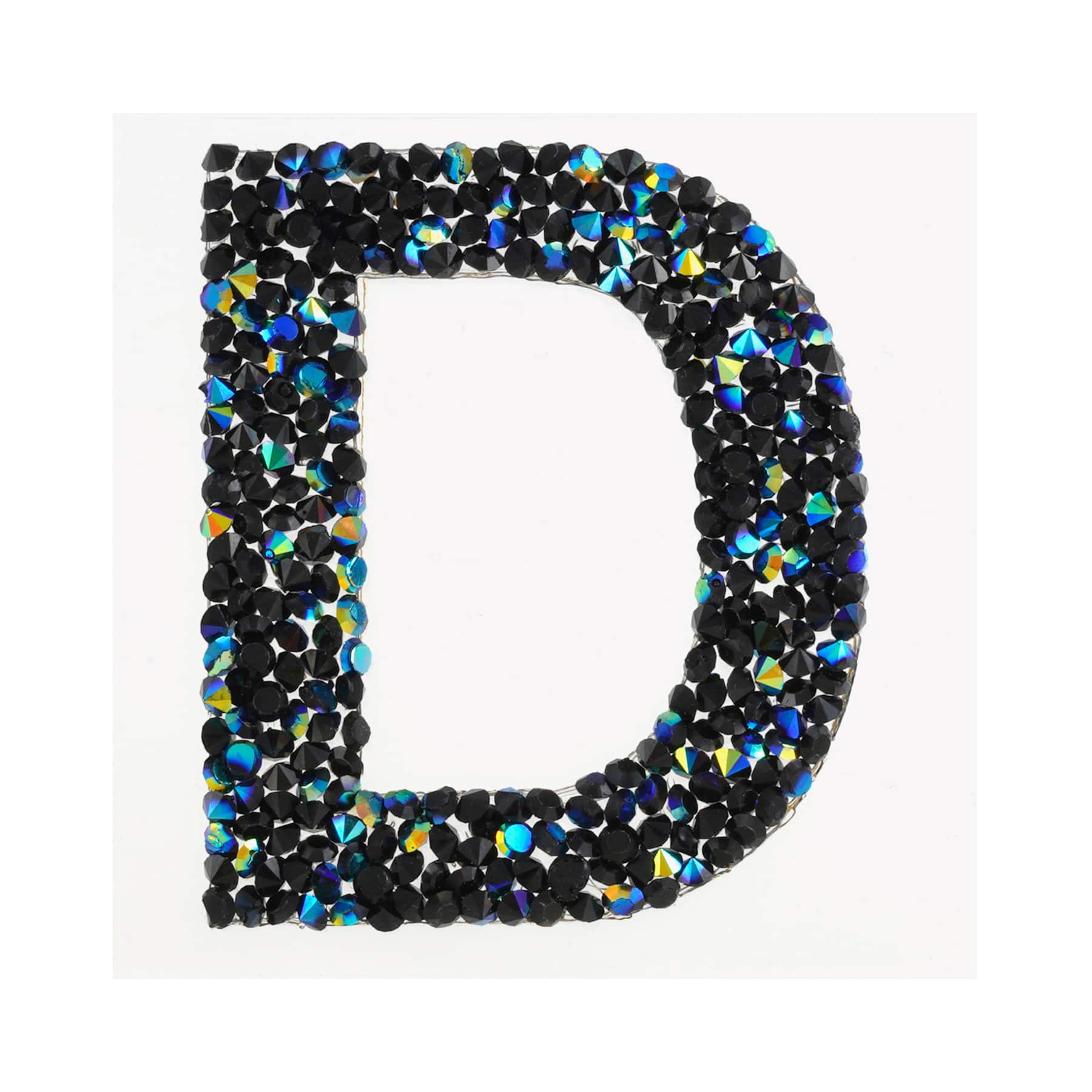 12 Pack: Black AB Letter Bling Sticker by Recollections®