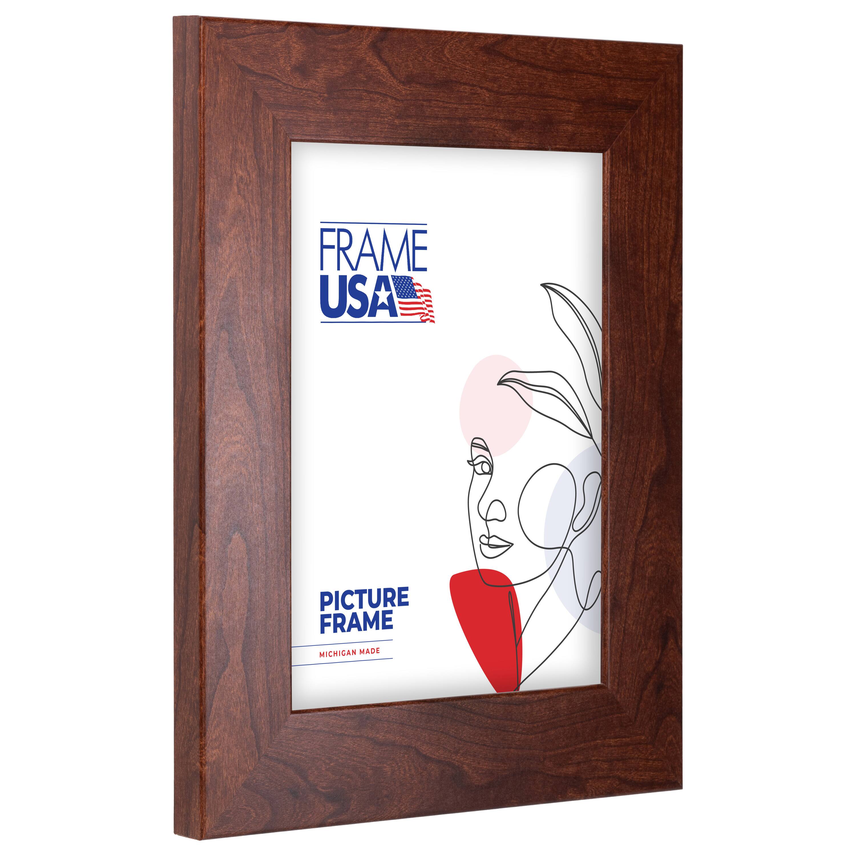 Frame USA Corporate Wide Canadian Walnut Single Image Picture Frame