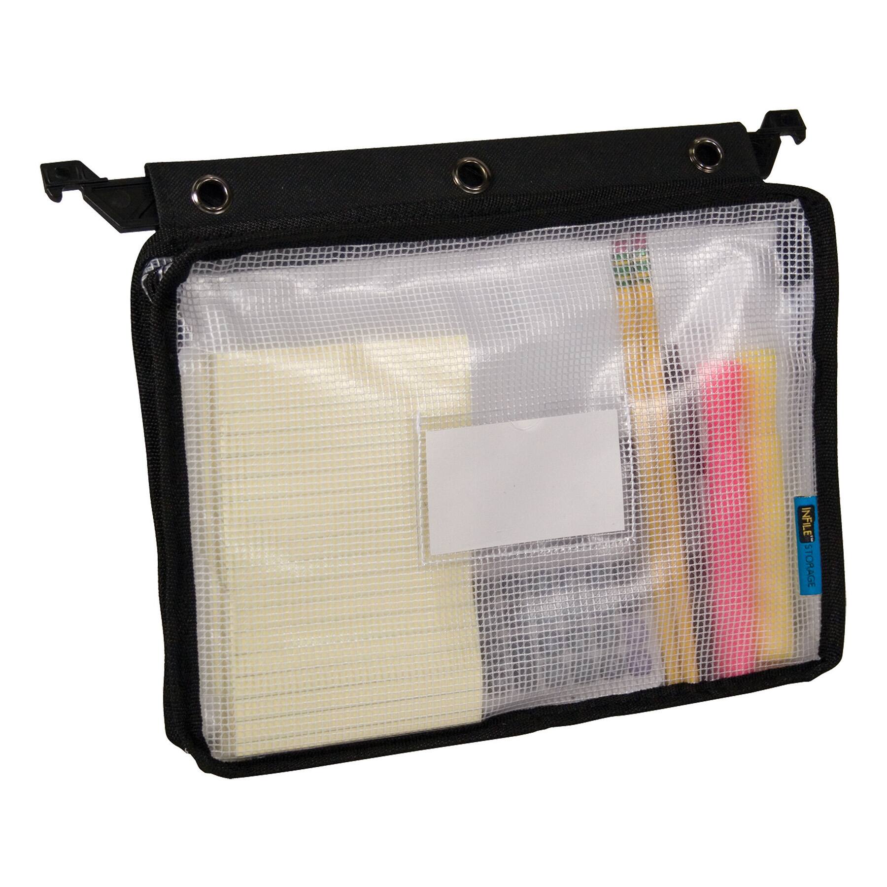 Innovative Storage Designs Clear Mesh Expanding Zipper Pouch