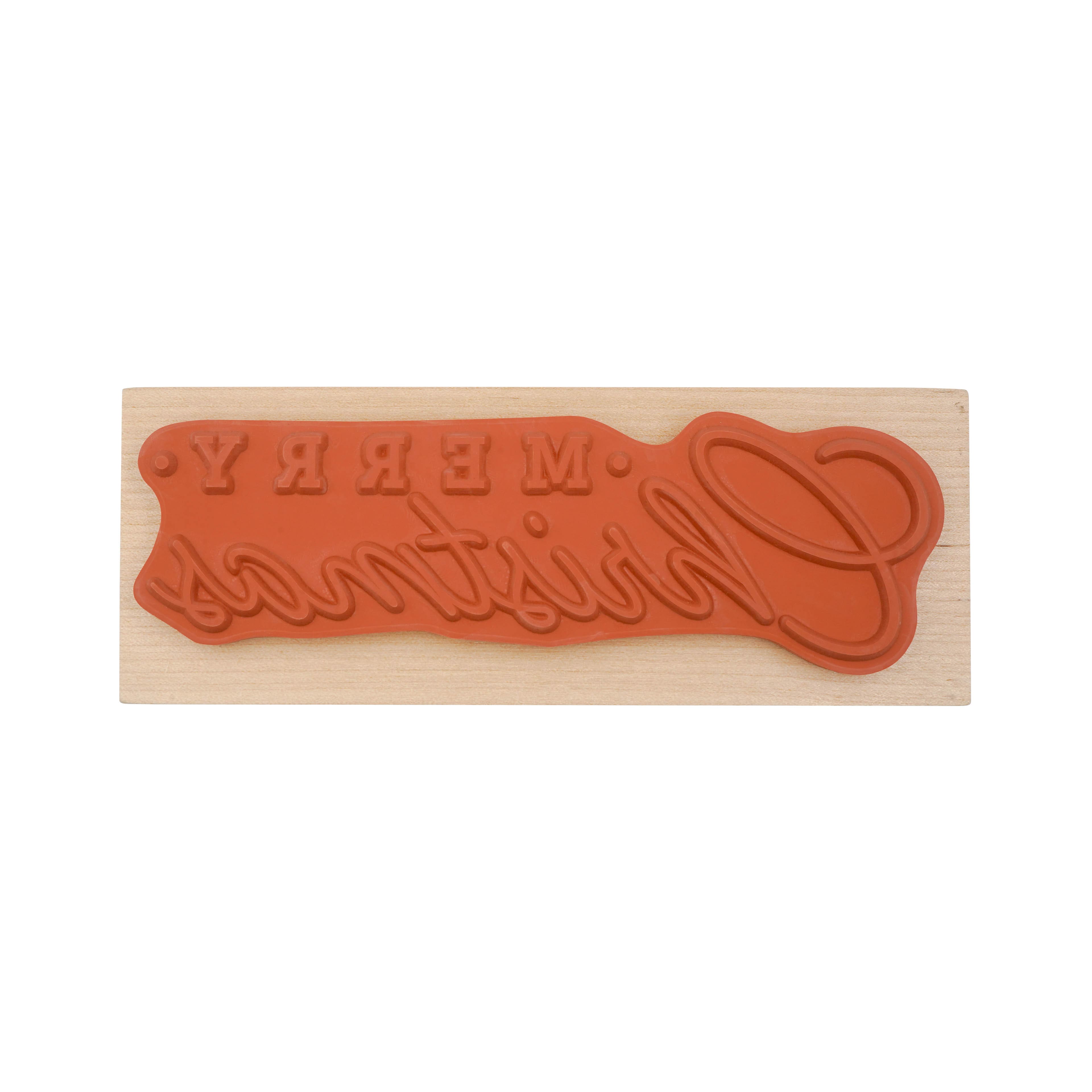 Merry Christmas Wood Stamp by Recollections&#x2122;