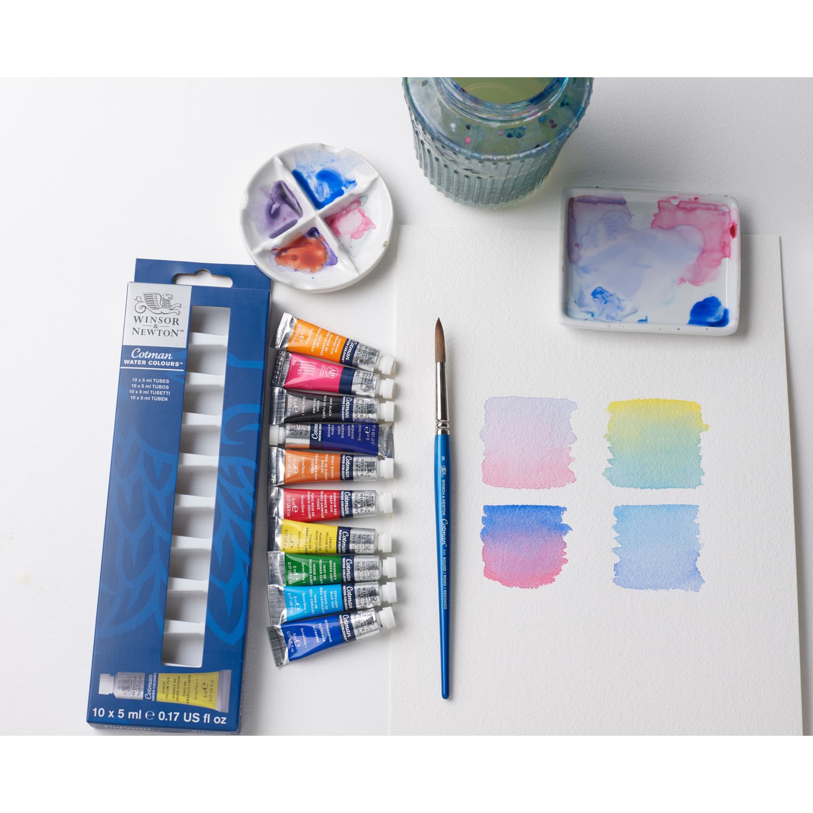 Winsor &#x26; Newton&#x2122; Cotman Water Colours&#x2122;  10 Color Paint Set