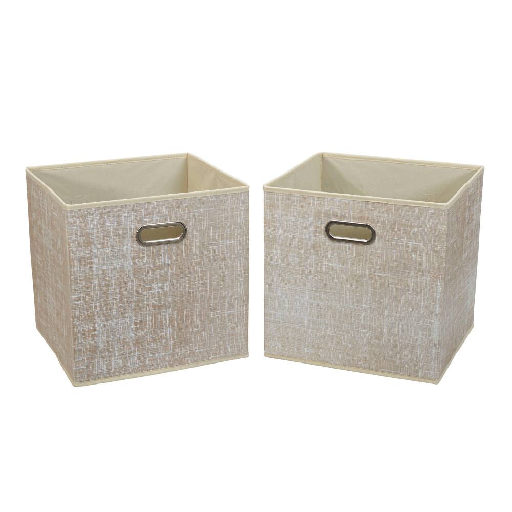 2 Pack Household Essentials 13&#x22; Fabric Storage Bins