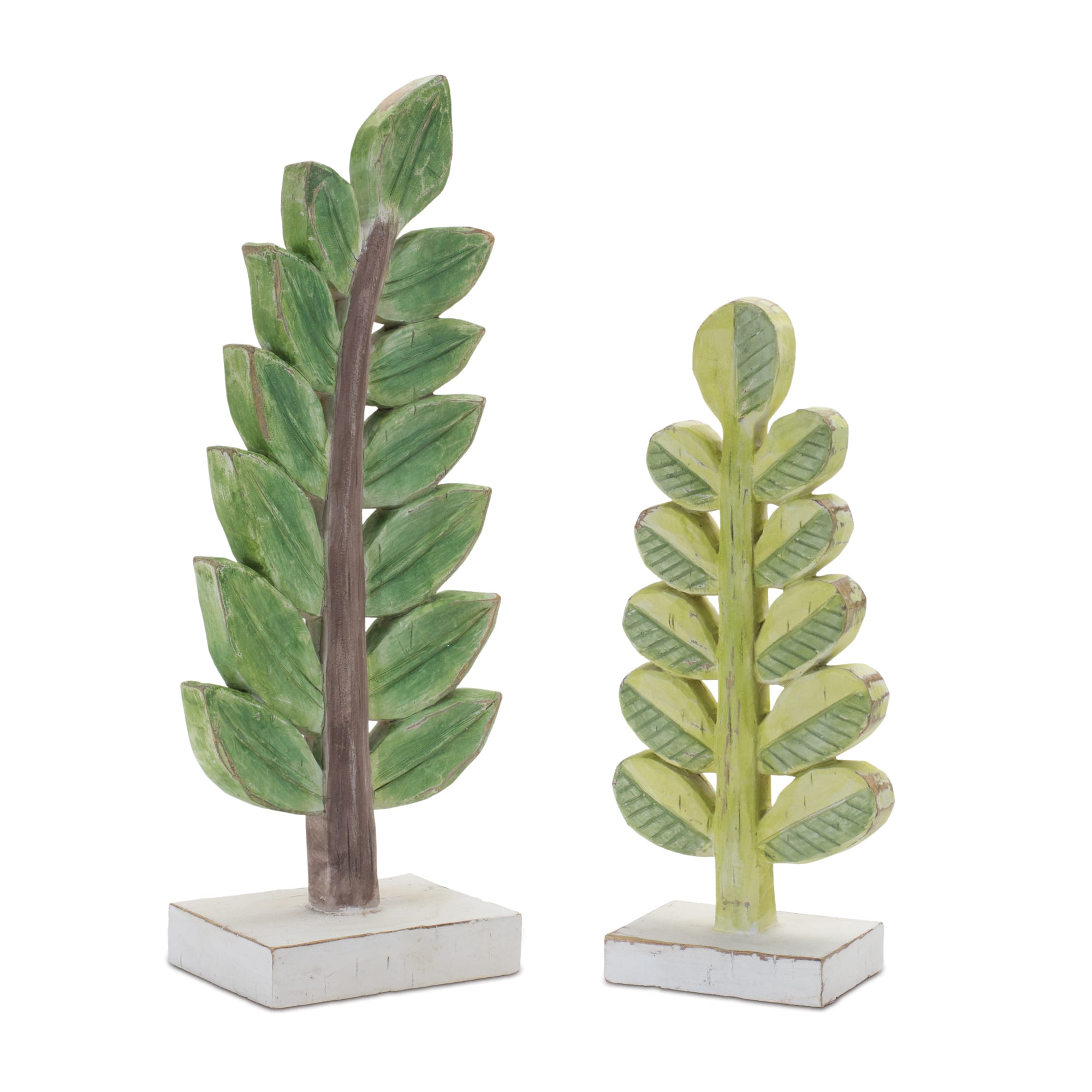 Carved Leaf D&#xE9;cor Set