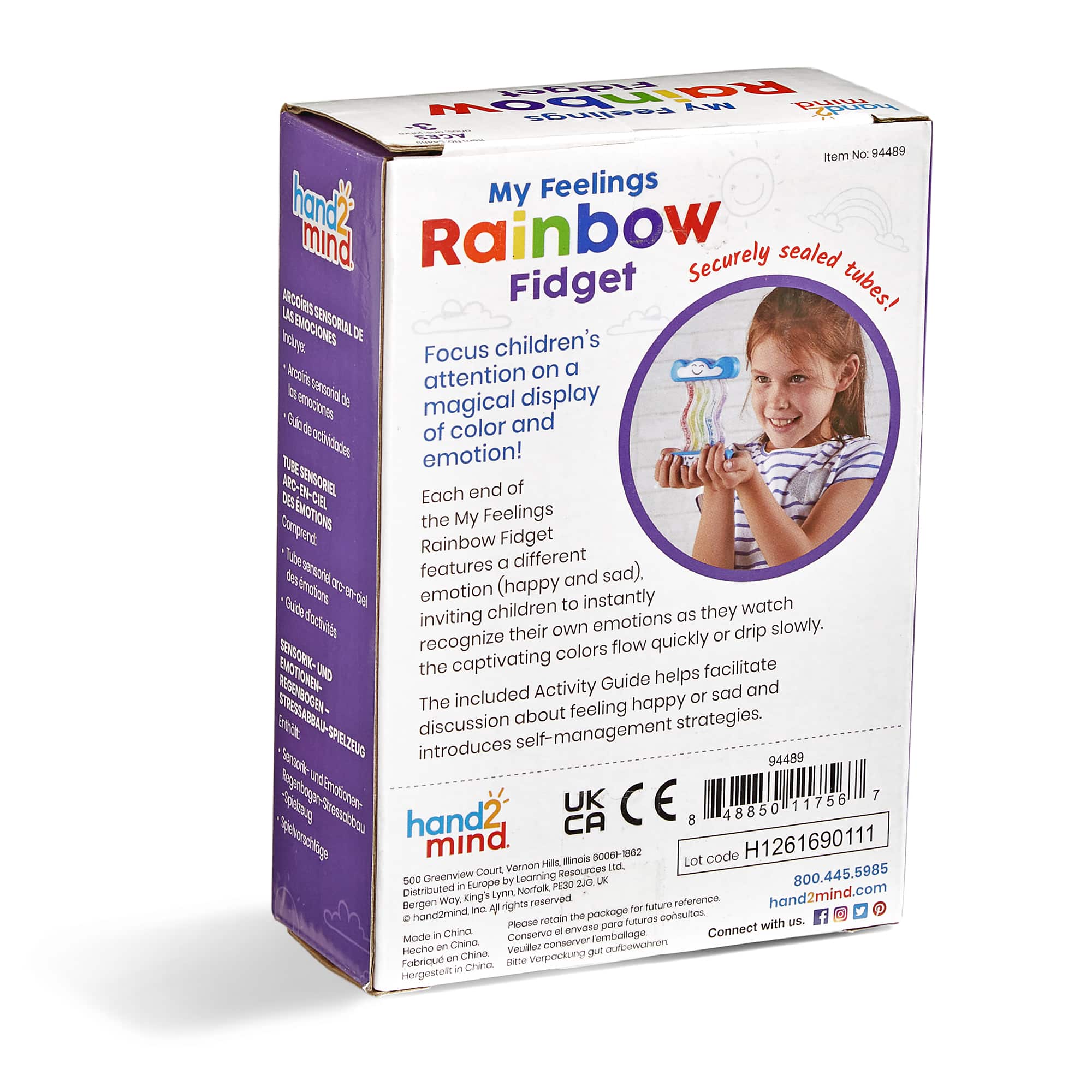 Hand2mind&#xAE; My Feelings Rainbow Fidget Toy