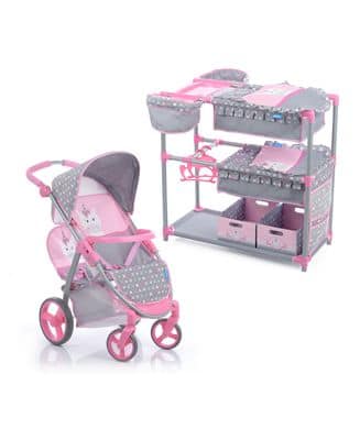 hauck play n go twin doll play set