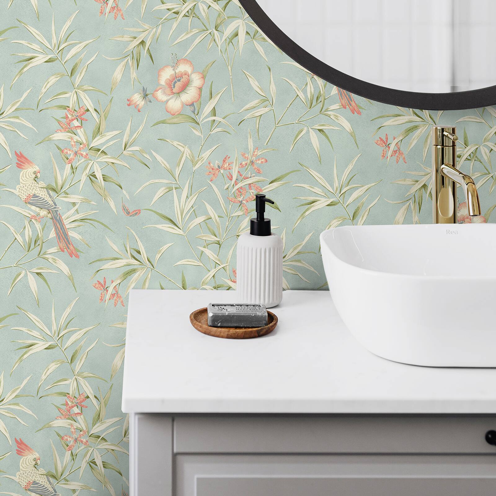 Surface Style Bamboo Garden Peel &#x26; Stick Wallpaper