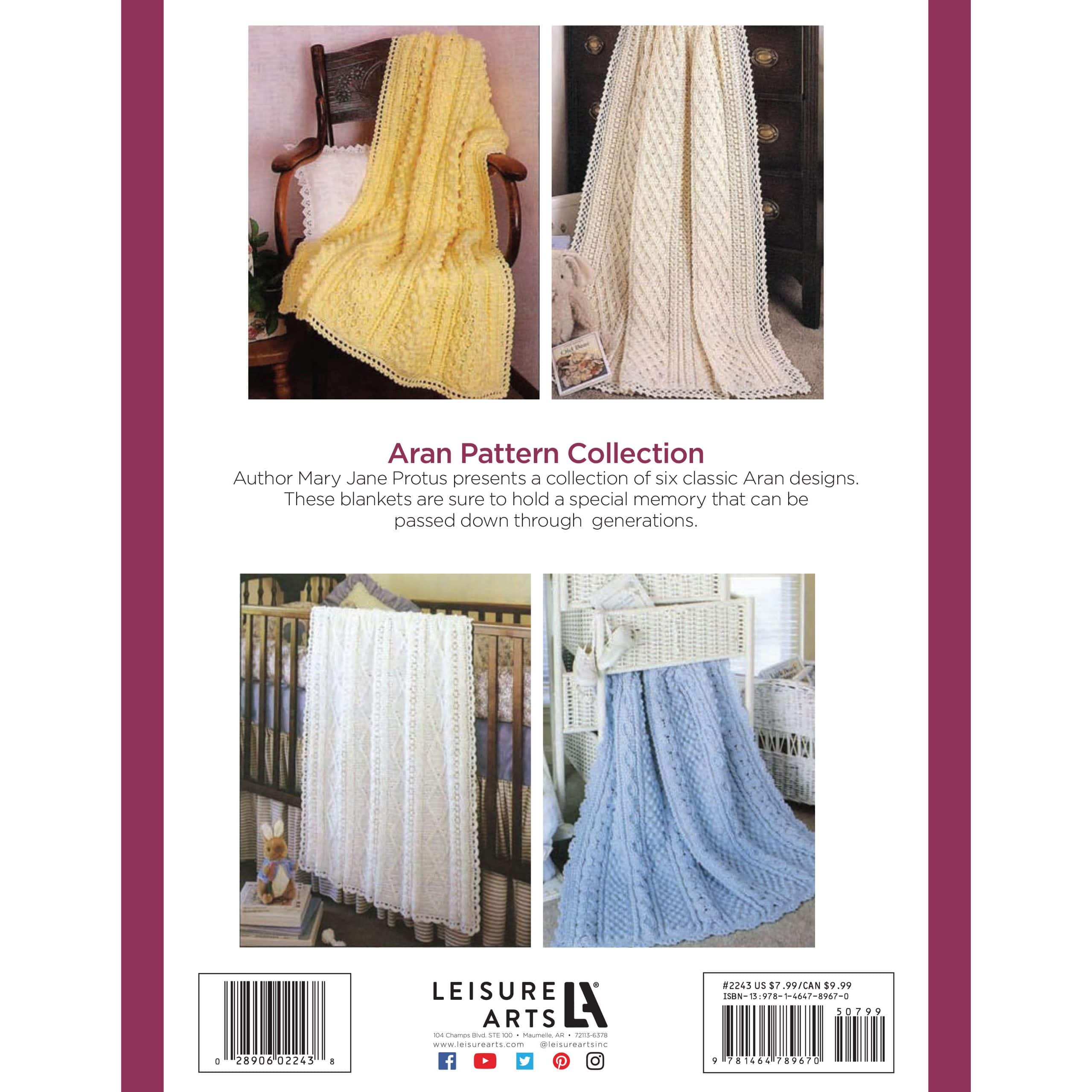 Leisure Arts&#xAE; Aran Baby Afghans To Crochet Book