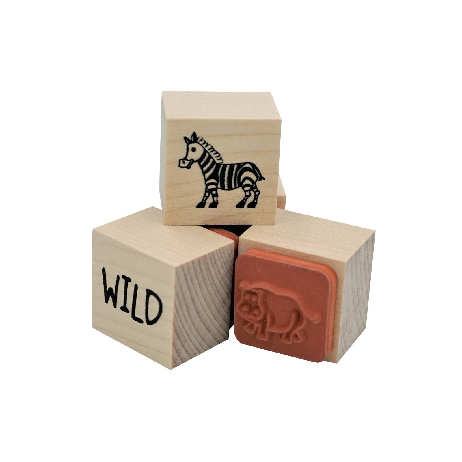 6 Pack: Safari Jar of Wood Stamps by Recollections™