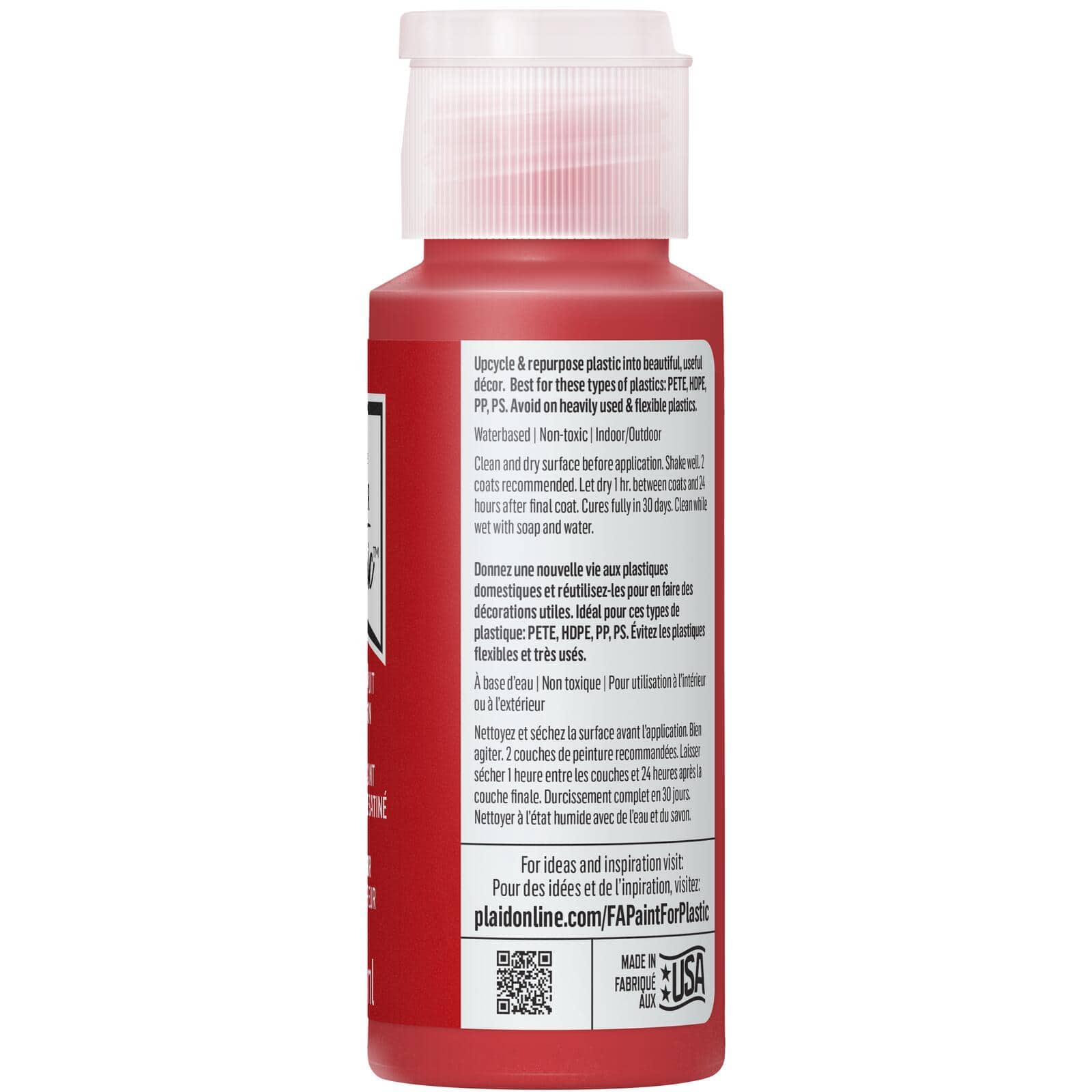 FolkArt &#xAE; Paint For Plastic&#x2122; Satin Acrylic Paint
