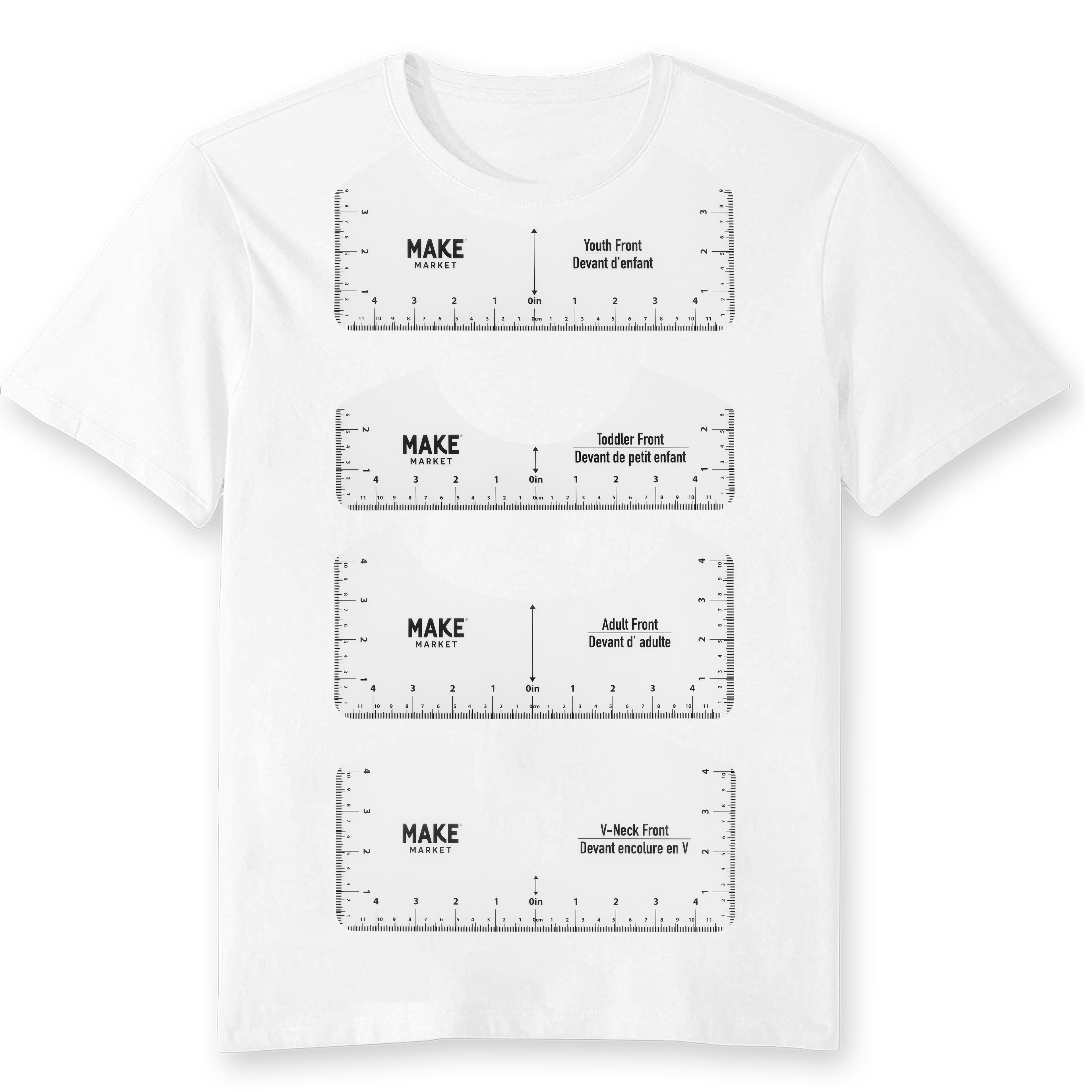 T-Shirt Ruler Guide Set by Make Market®