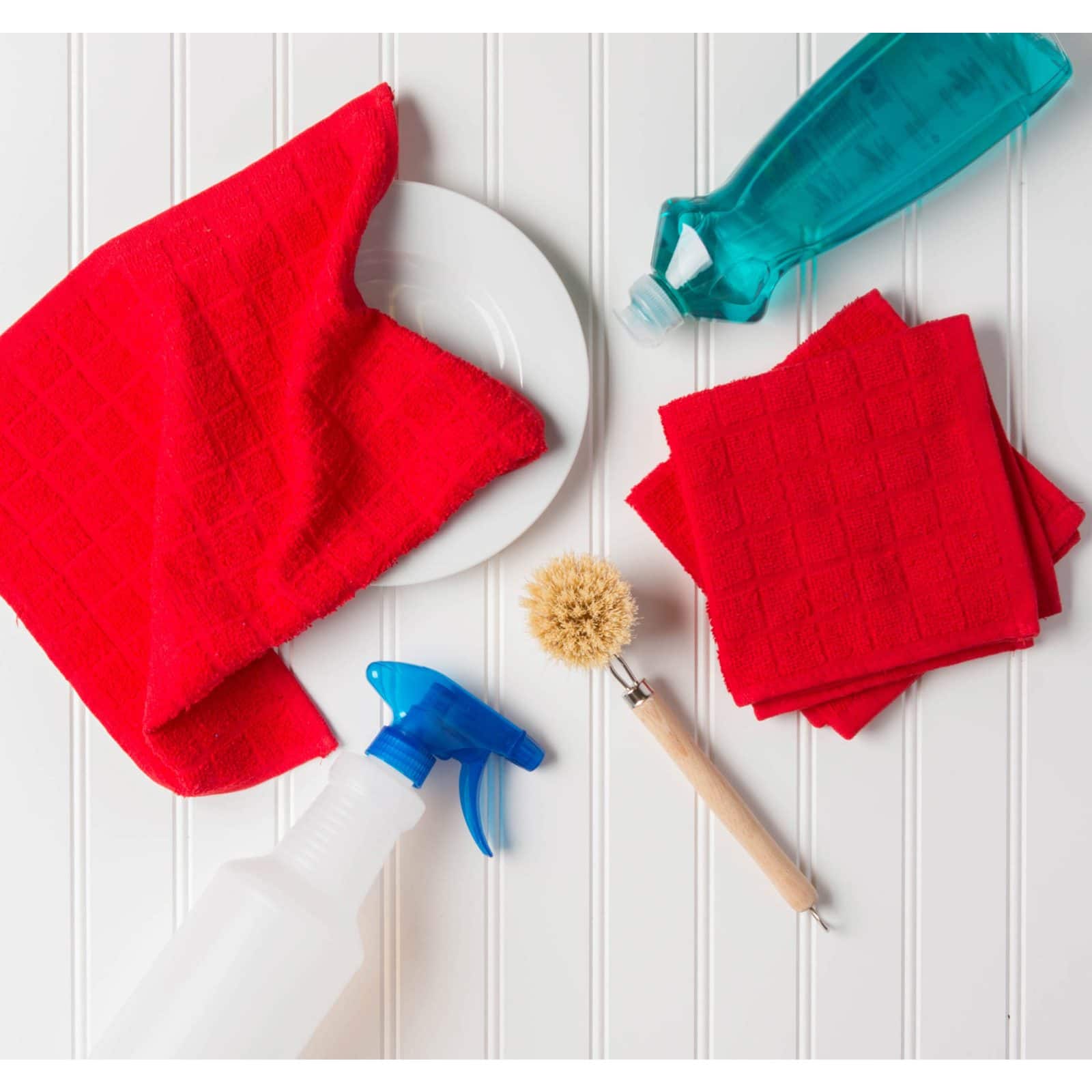 DII® Solid Windowpane Terry Dishcloth Set